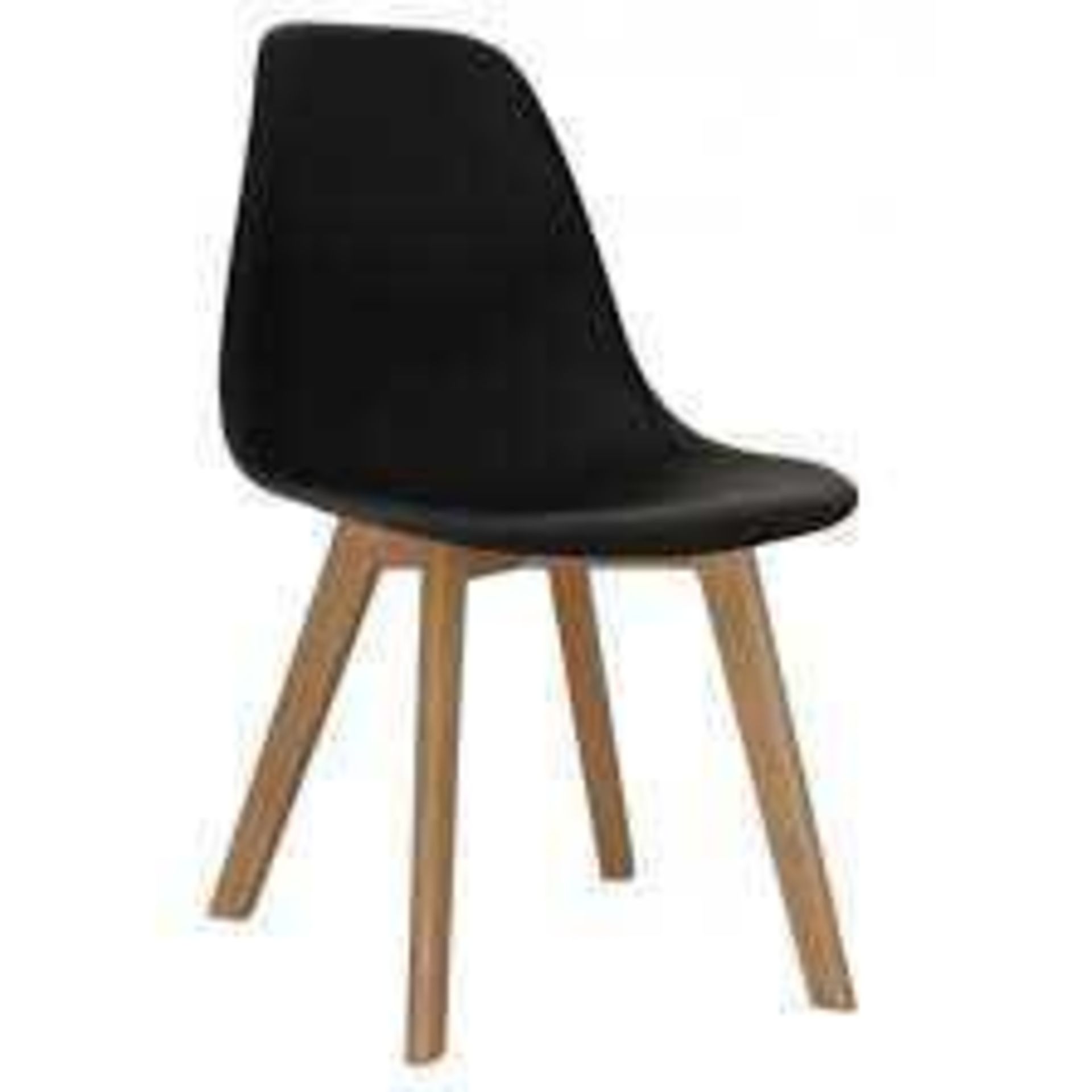 (Tr) RRP £130 Lot To Contain 1X Box Containing 2X Duhome Dining Chairs With Faux Leather Cushion In