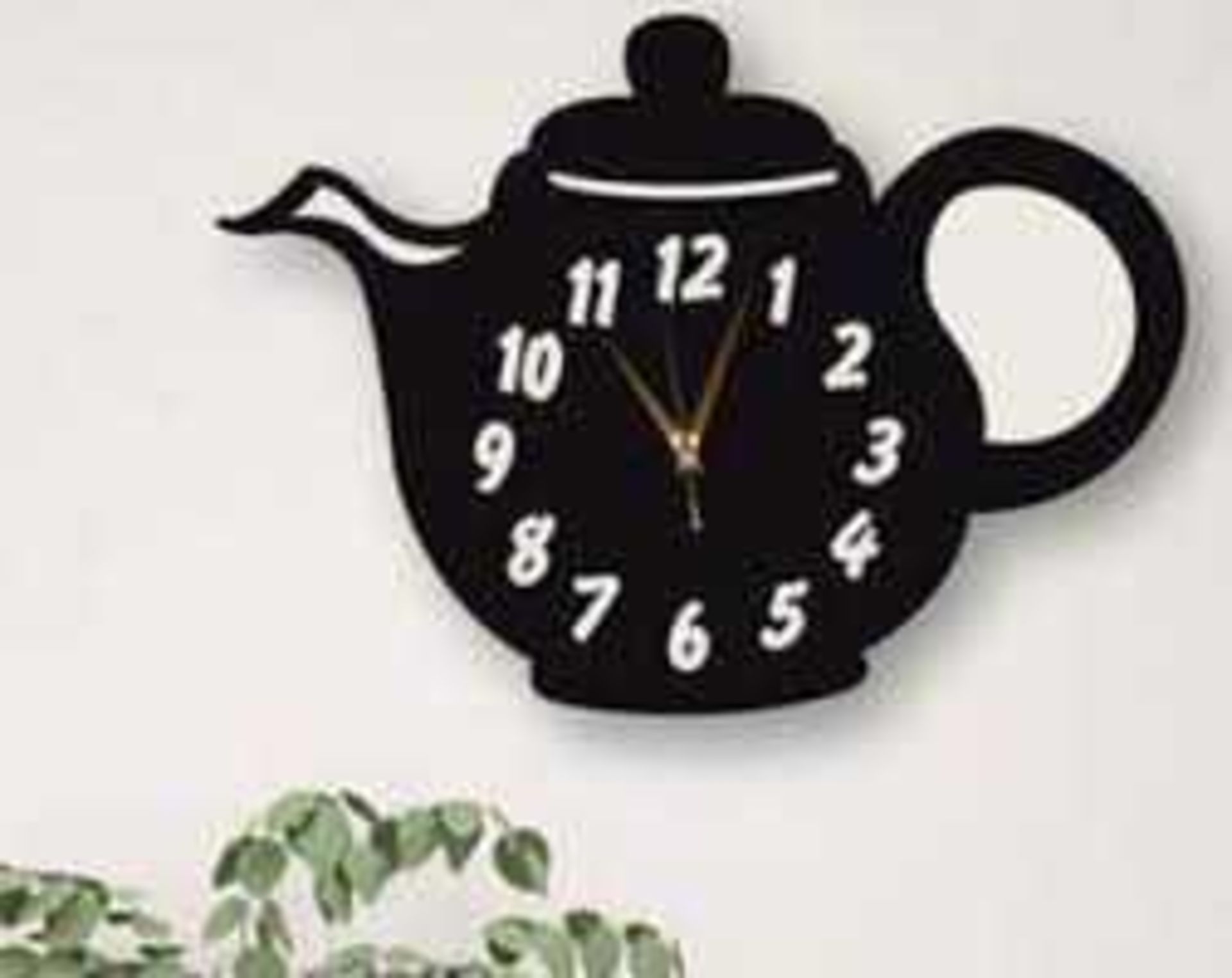 (Sp) RRP £200 Lot To Contain 1 Coffee Time 3D Silent Wall Clock 1 Crowe 1-Light Jar Pendant