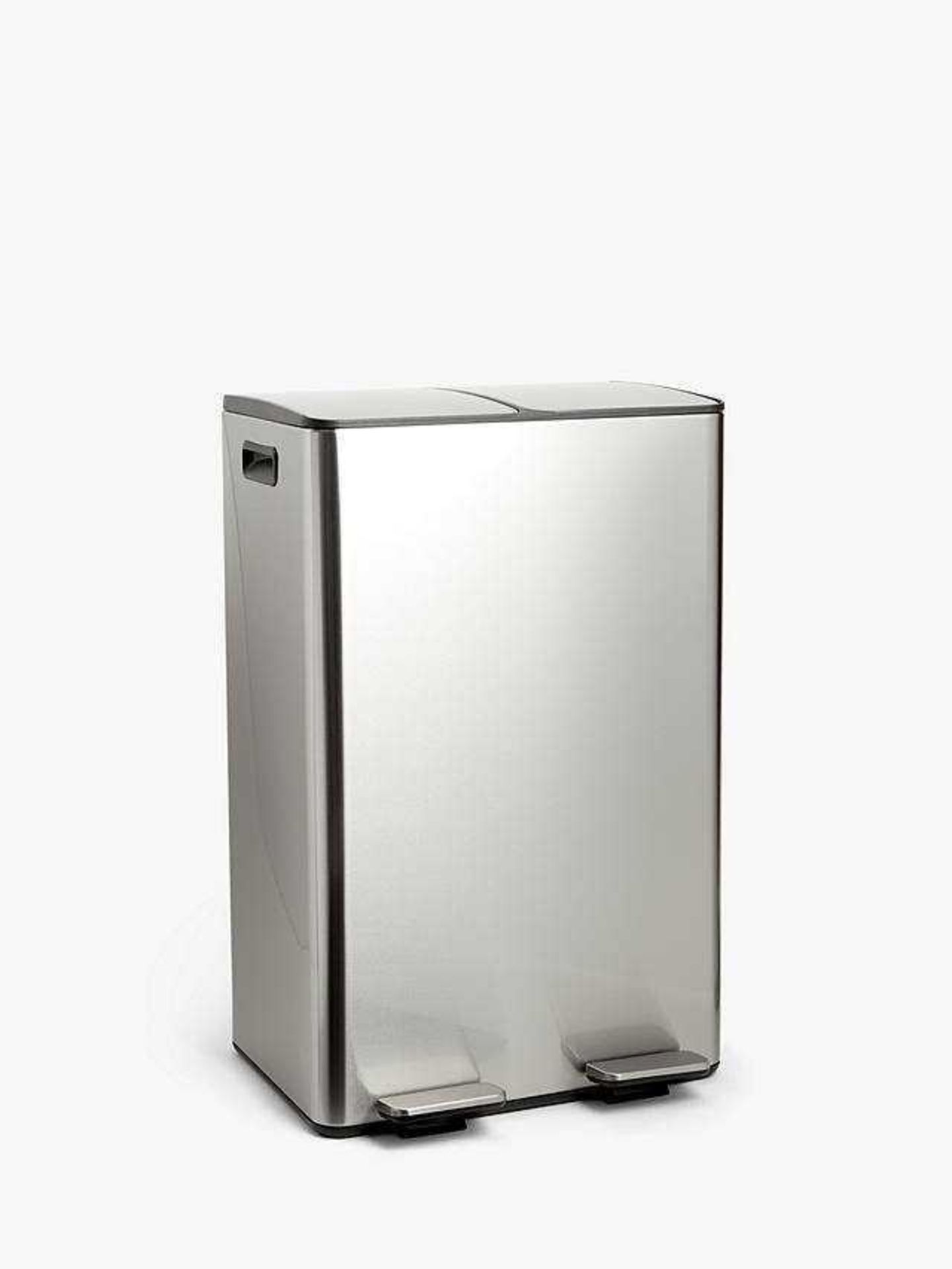 (Tr) RRP £140 Lot To Contain 1X John Lewis And Partners 2 Section Fingerprint Proof Recycling Bin 60