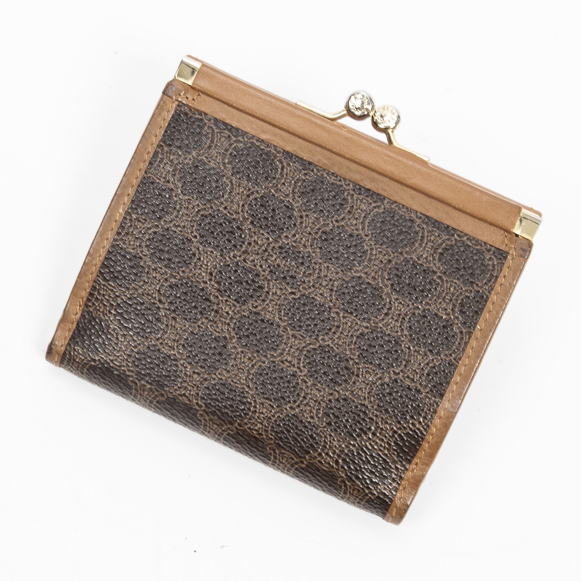 RRP £625.00 Lot To Contain 1 Celine Coated Canvas Vintage Compact Trifold Wallet In Brown - 10*8*2cm - Image 2 of 4