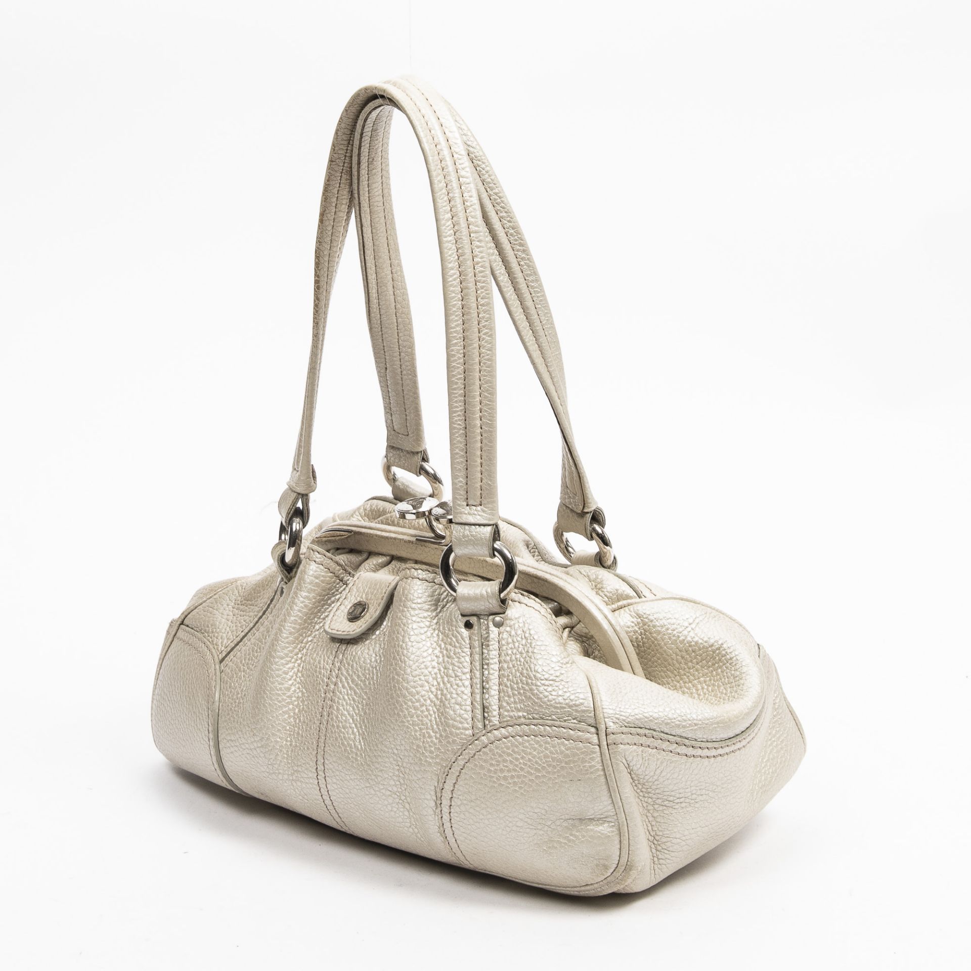 RRP £760.00 Lot To Contain 1 Celine Calf Leather Bowling Bag Shoulder Bag In Beige - 34*22*17cm - AB - Image 2 of 4