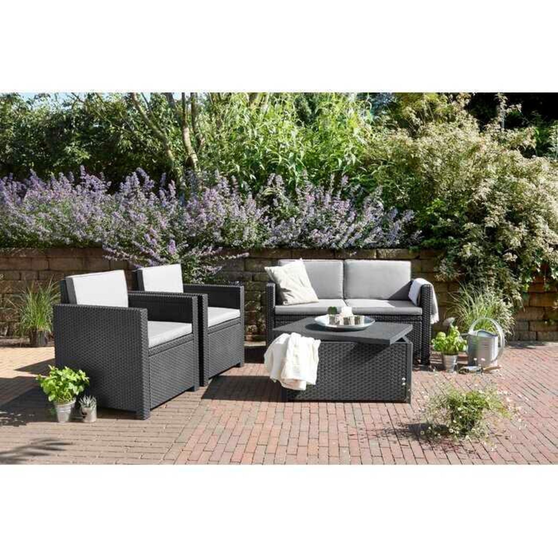 (Jm) RRP £450 Lot To Contain Rattan 4 Person Seating With Cushions - Image 2 of 4