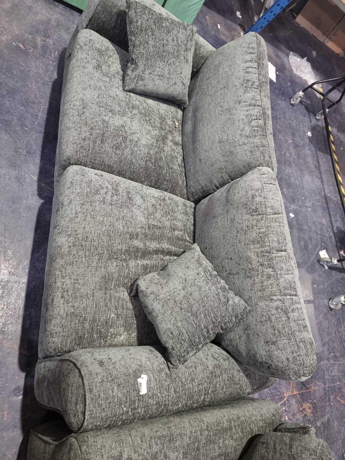 (Jm) RRP £1100 Lot To Contain 2 X Item 3 Seater Sofa With A Chair To Match Charcoal Fabric - Image 3 of 5