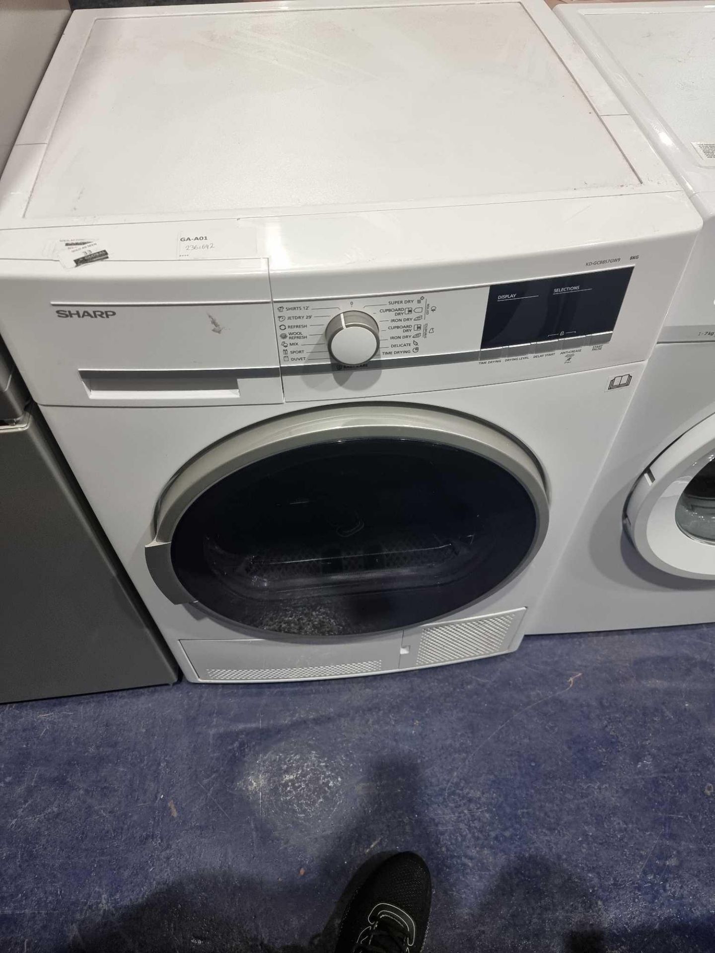 (Sp) RRP £300 Lot To Contain 1 Sharp Kd-Gcb8S7Gw9-En 8Kg Condenser Tumble Dryer - Image 3 of 4