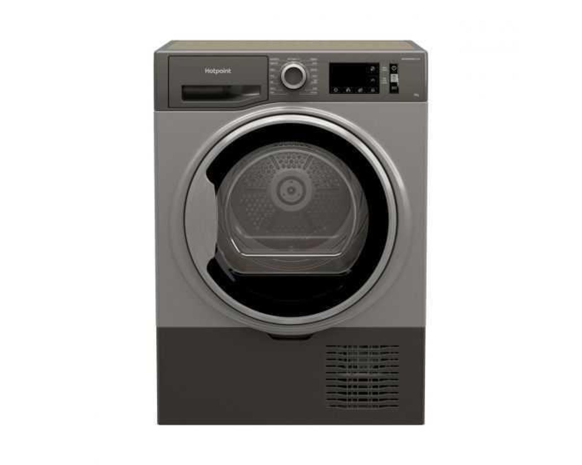(Sp) RRP £420 Lot To Contain 1 Hotpoint H3D91Gsuk Freestanding 9Kg Condenser Tumble Dryer In Graphi