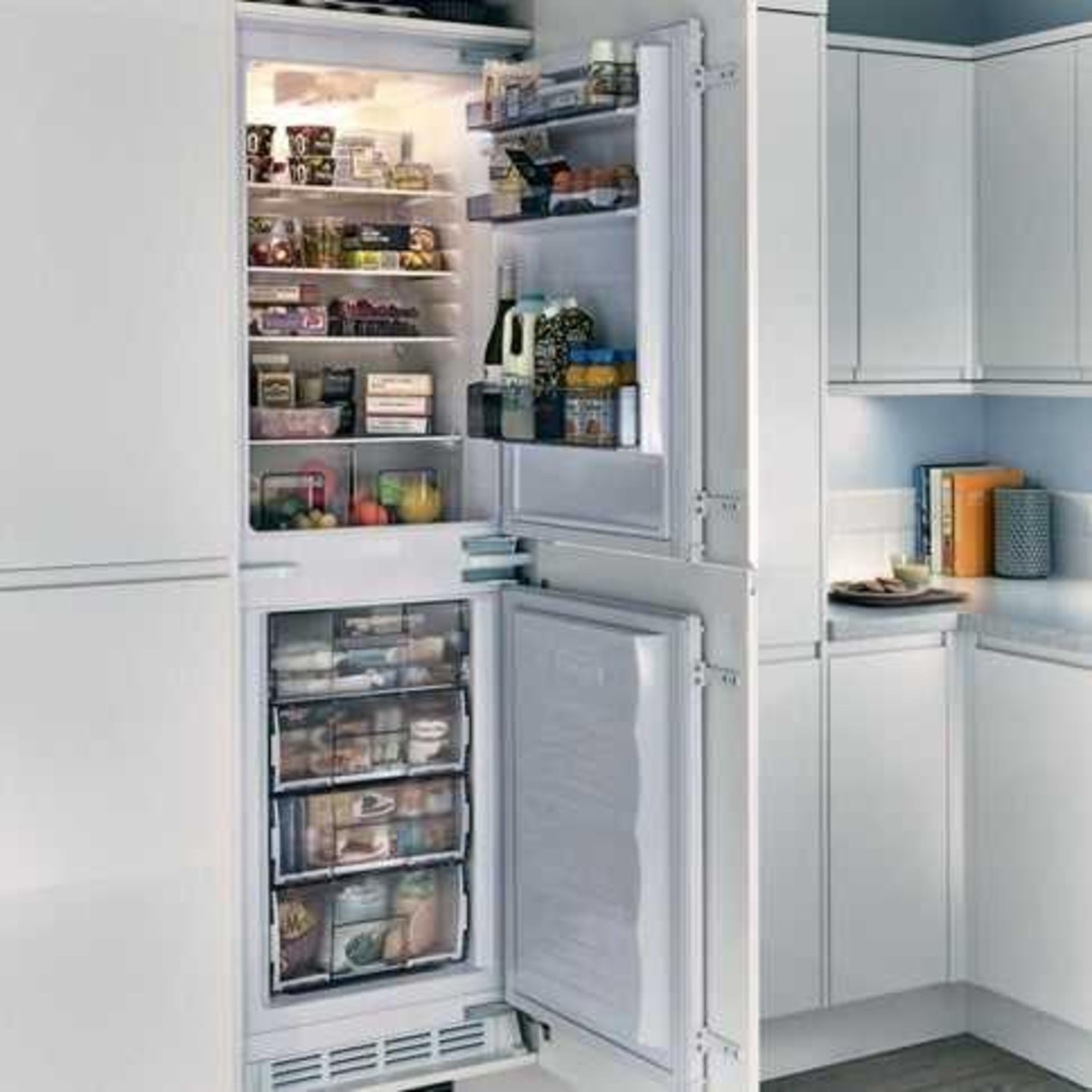 (Kw) RRP £290 Lot To Contain X1 Integrated Fridge Freezer, Unboxed