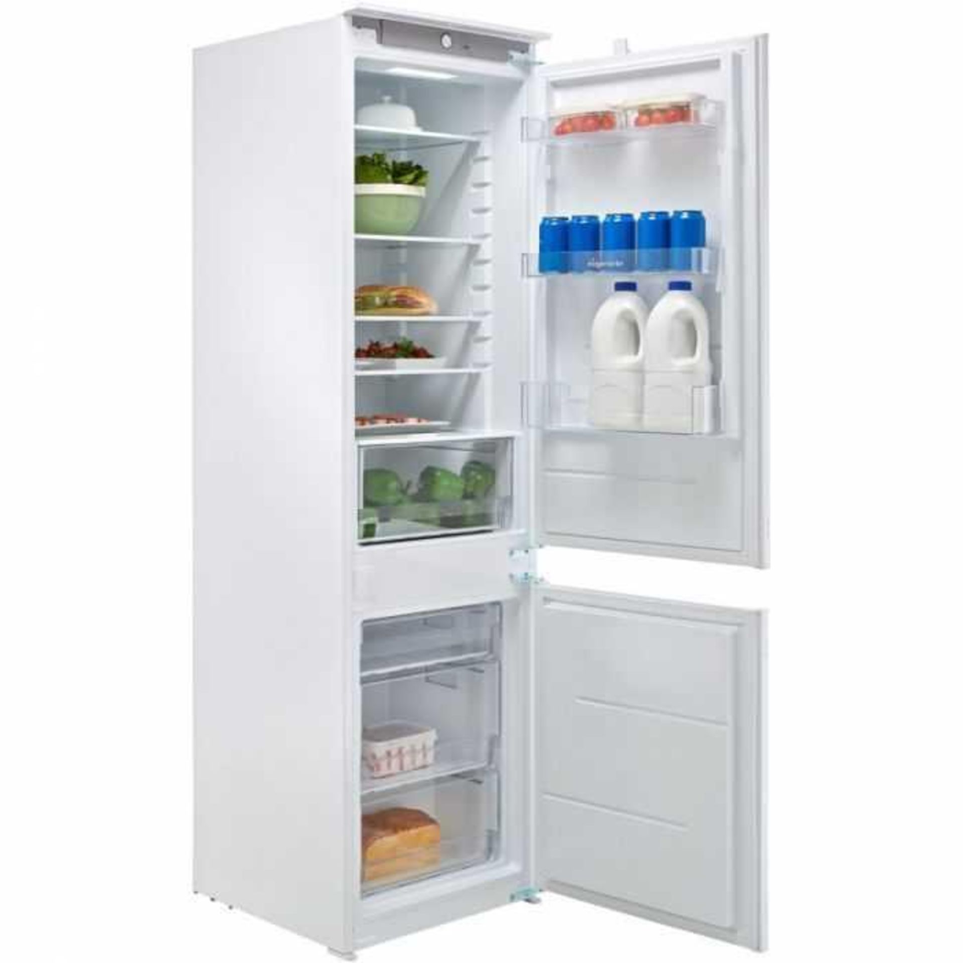 (Sp) RRP £400 Lot To Contain 1 Fridgemaster Mbc54260F Integrated 70/30 Fridge Freezer With Sliding D