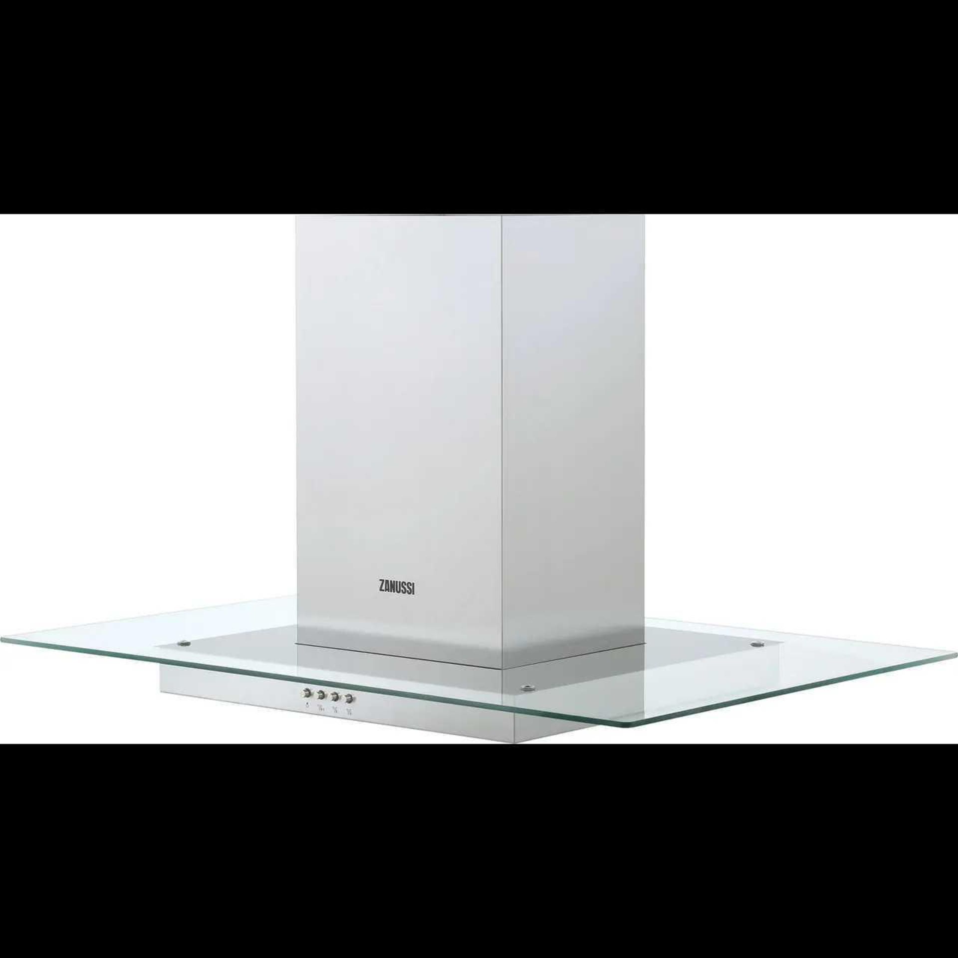 (Sk) RRP £510 Lot Containing 1 X Zanussi Zhs92650Xa 90 Cm Island Cooker Hood - Stainless Steel