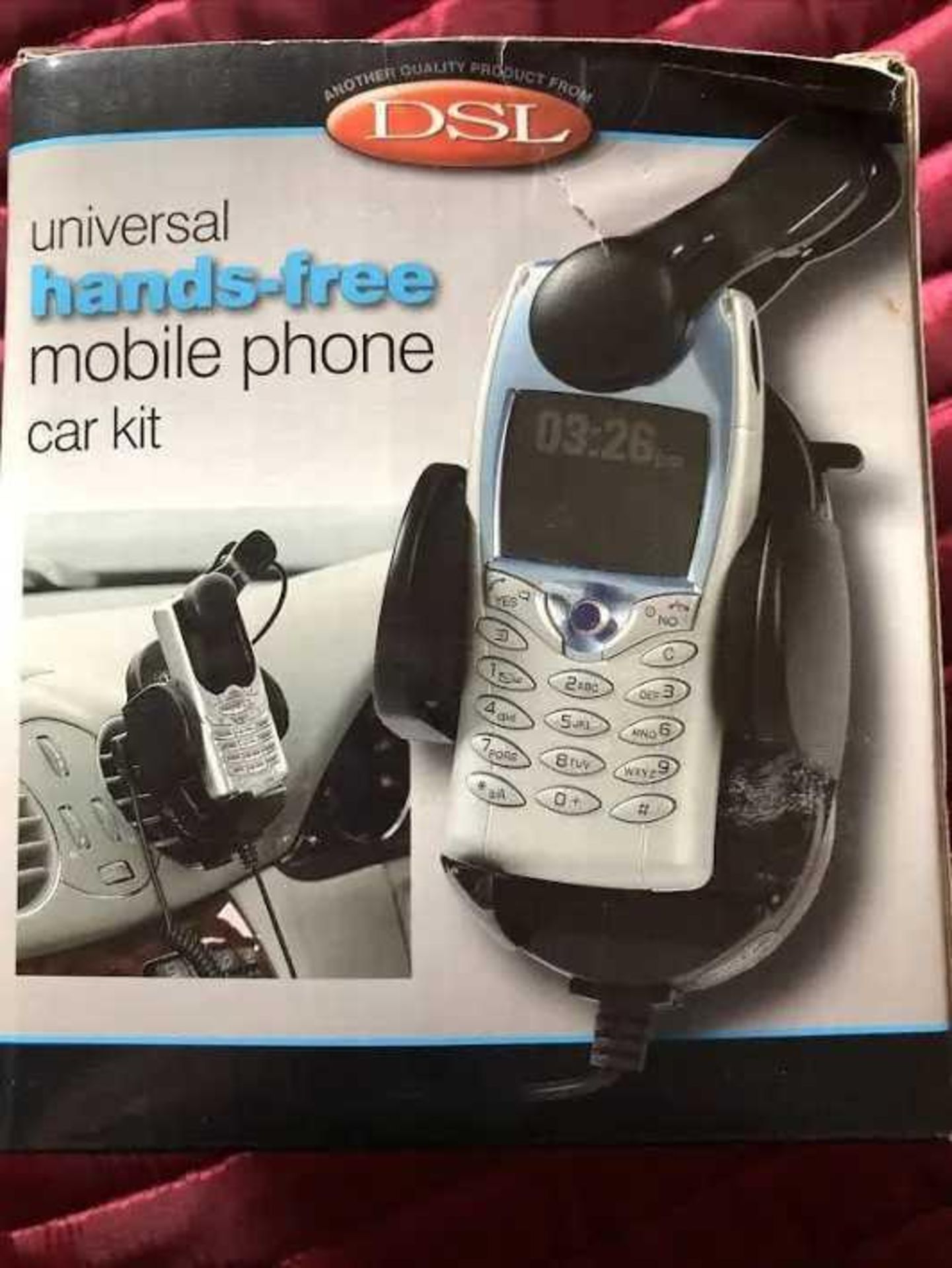 RRP £1020 Lot To Contain 1X Box Containing 48X Dsl Universal Hands Free Mobile Phone Car Kit (Aj)