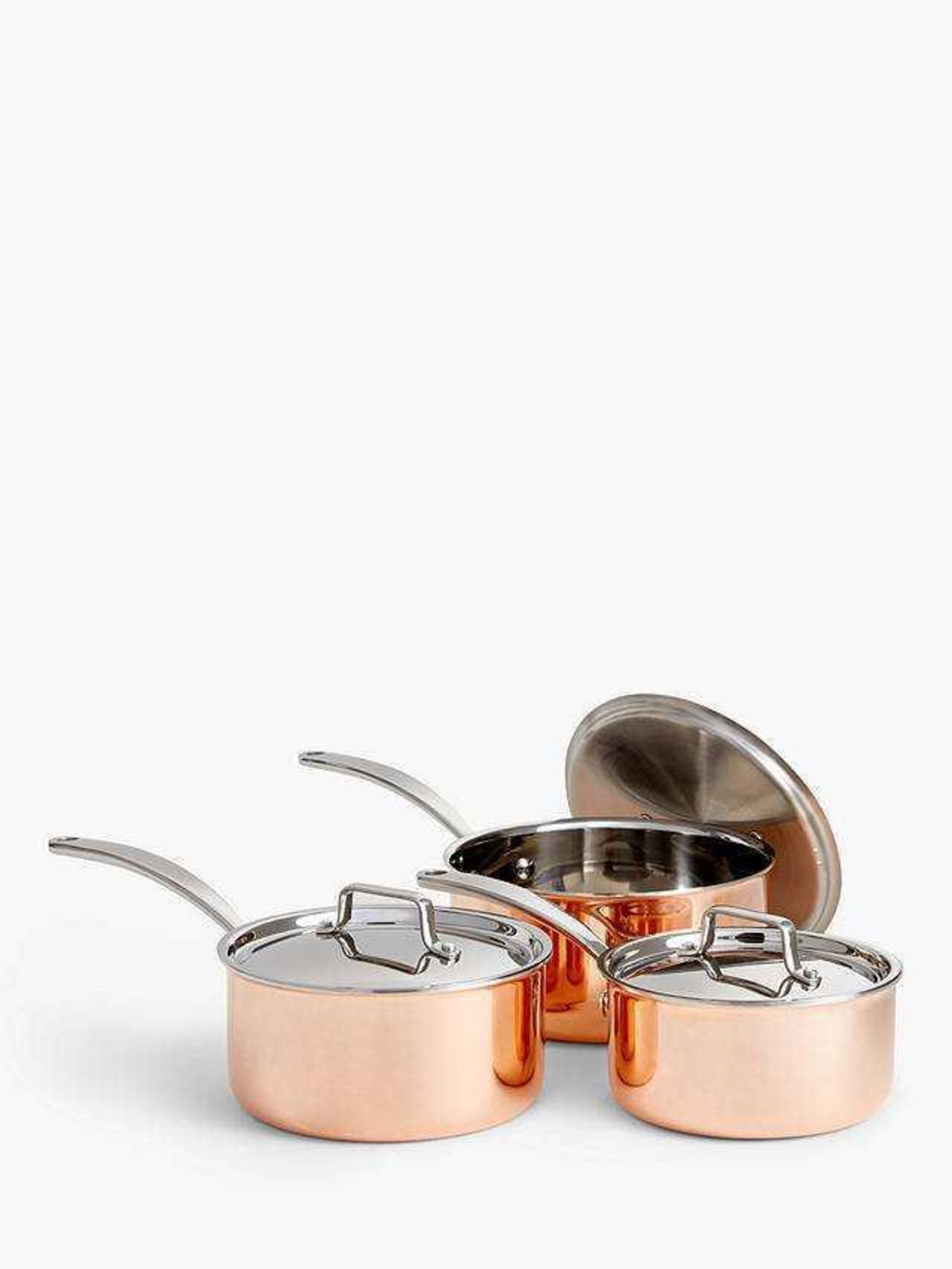 (At) RRP £395 Lot To Contain 1 X John Lewis Stockpot With Lid 1 X John Lewis SautÃ© Pan With Lid 1 X - Image 11 of 12