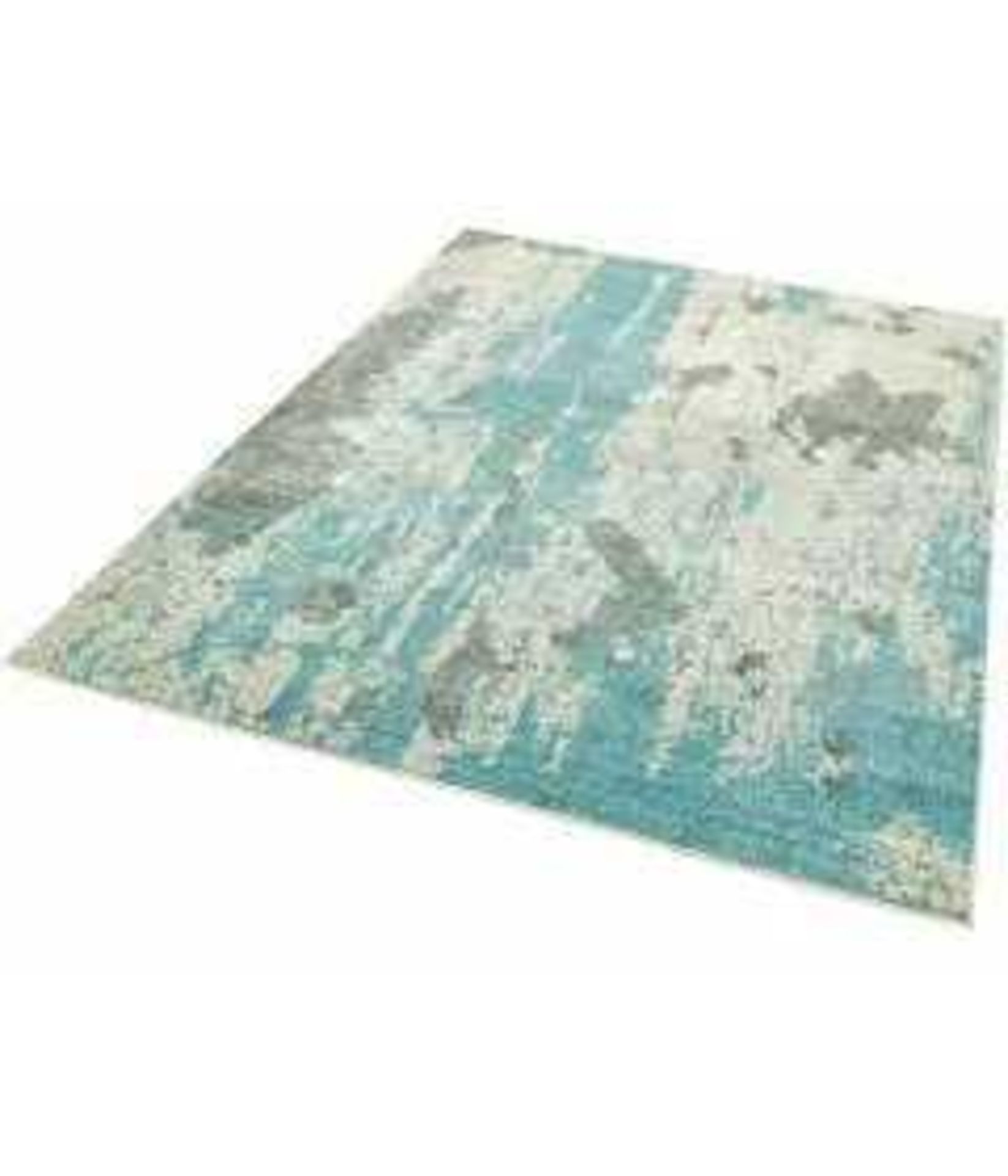 (Sk) RRP £200 Lot To Contain 1X Nova 200X290Cm Rug Nv15 Painterly Duck Egg (Rolled)