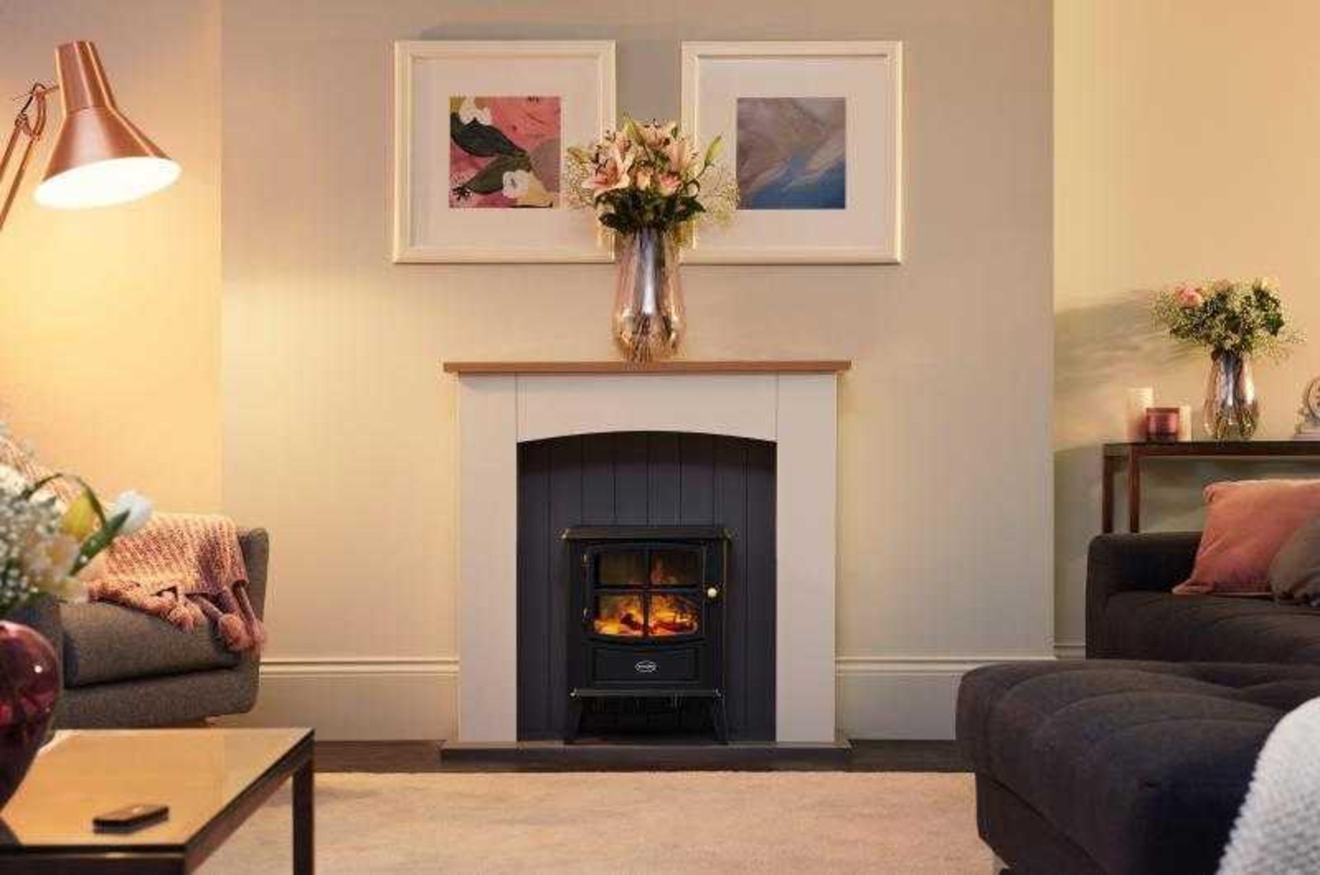 (Sk) RRP £440 Lot To Contain 1 X Optiflame Stove And Suite (Boxed)