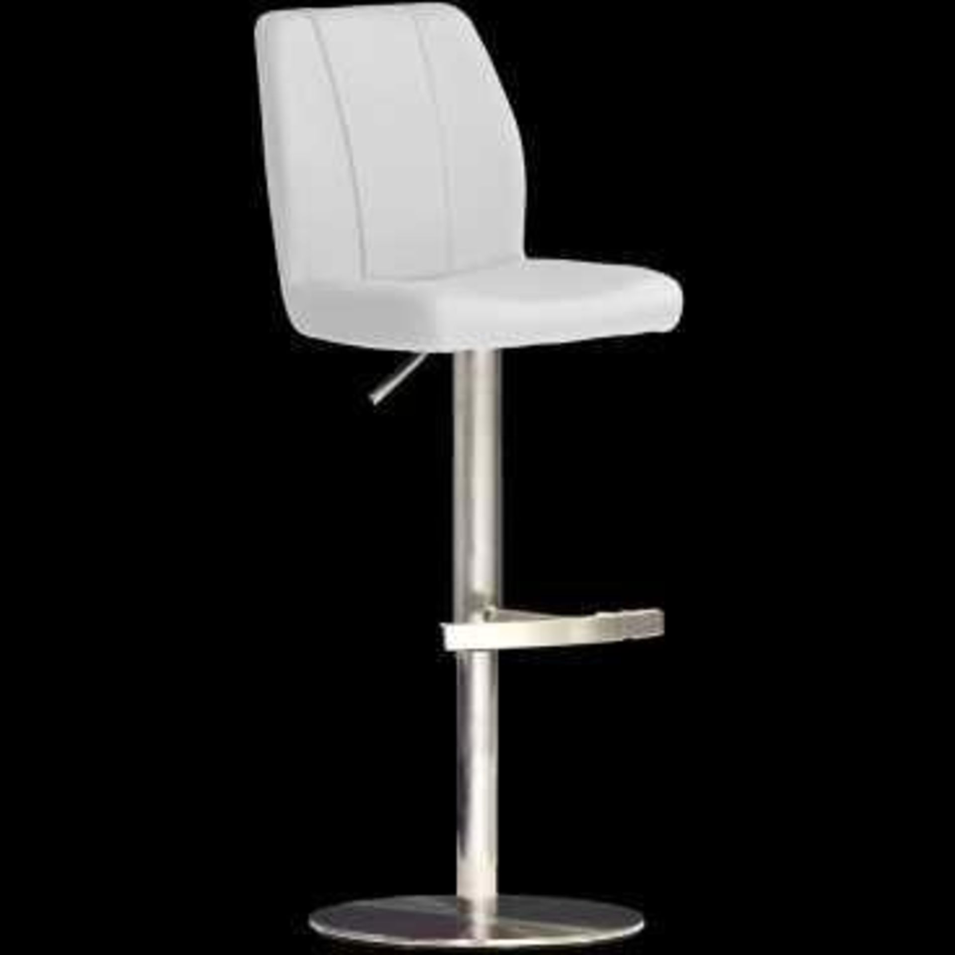 RRP £200 Lot To Contain 1X Boxed Bar Stool Naomi Imitation Leather White (Aj)