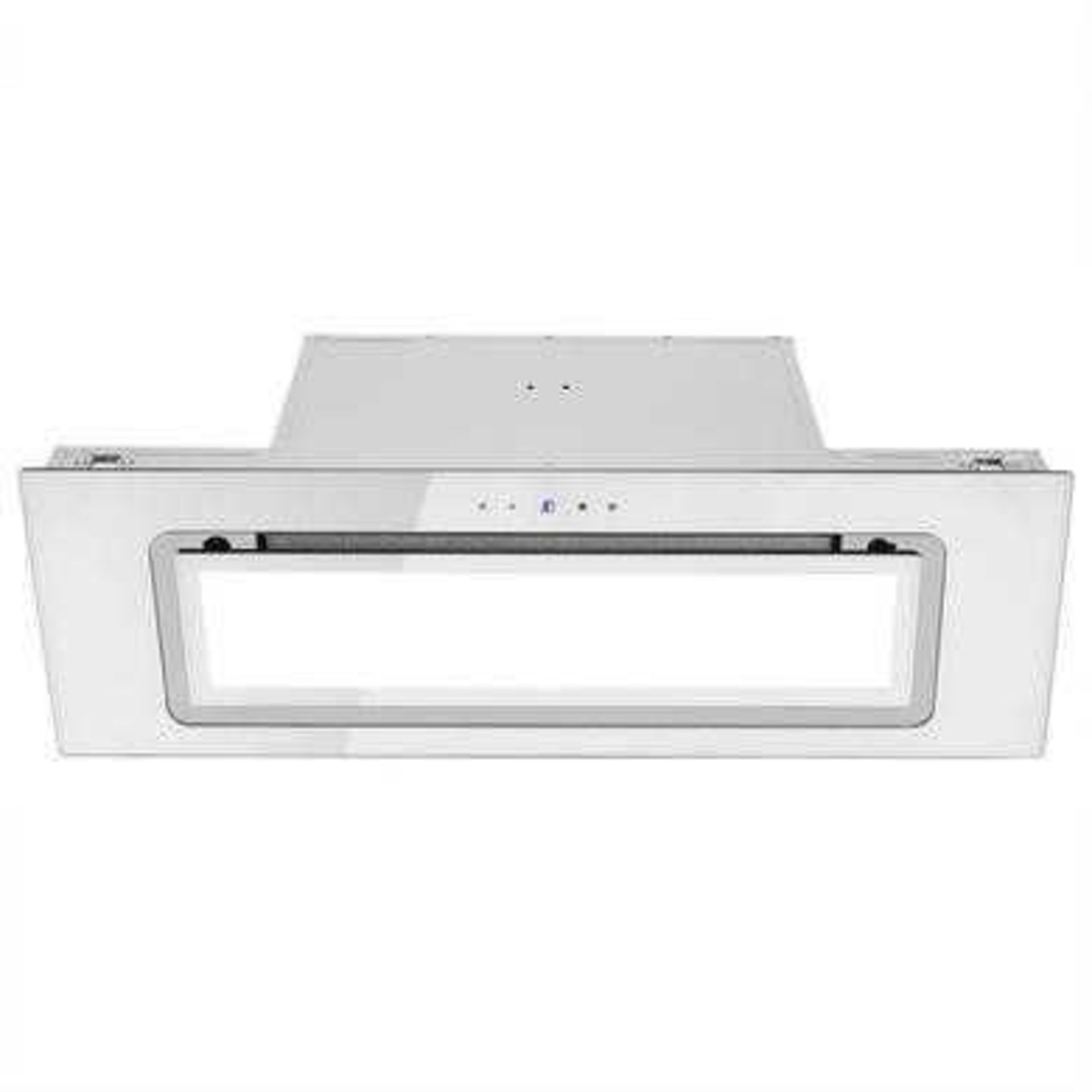 RRP £180 Lot To Contain X1 Unboxed Item Electric 90Cm Glass Canopy Cooker Hood - White