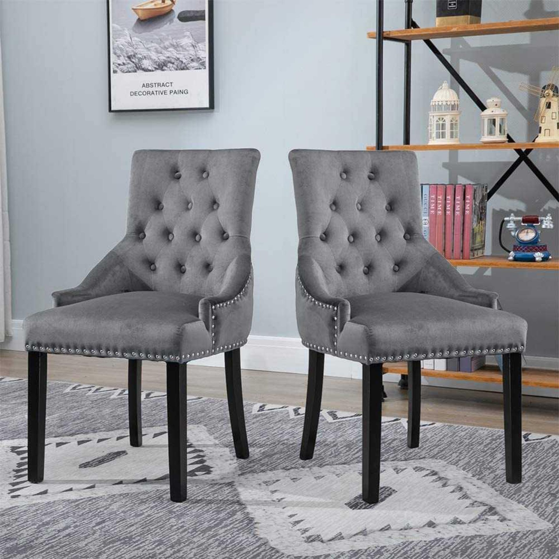 RRP £320 Lot To Contain X1 Boxed Laronda Dining Chair Set Of 2 (Kc)