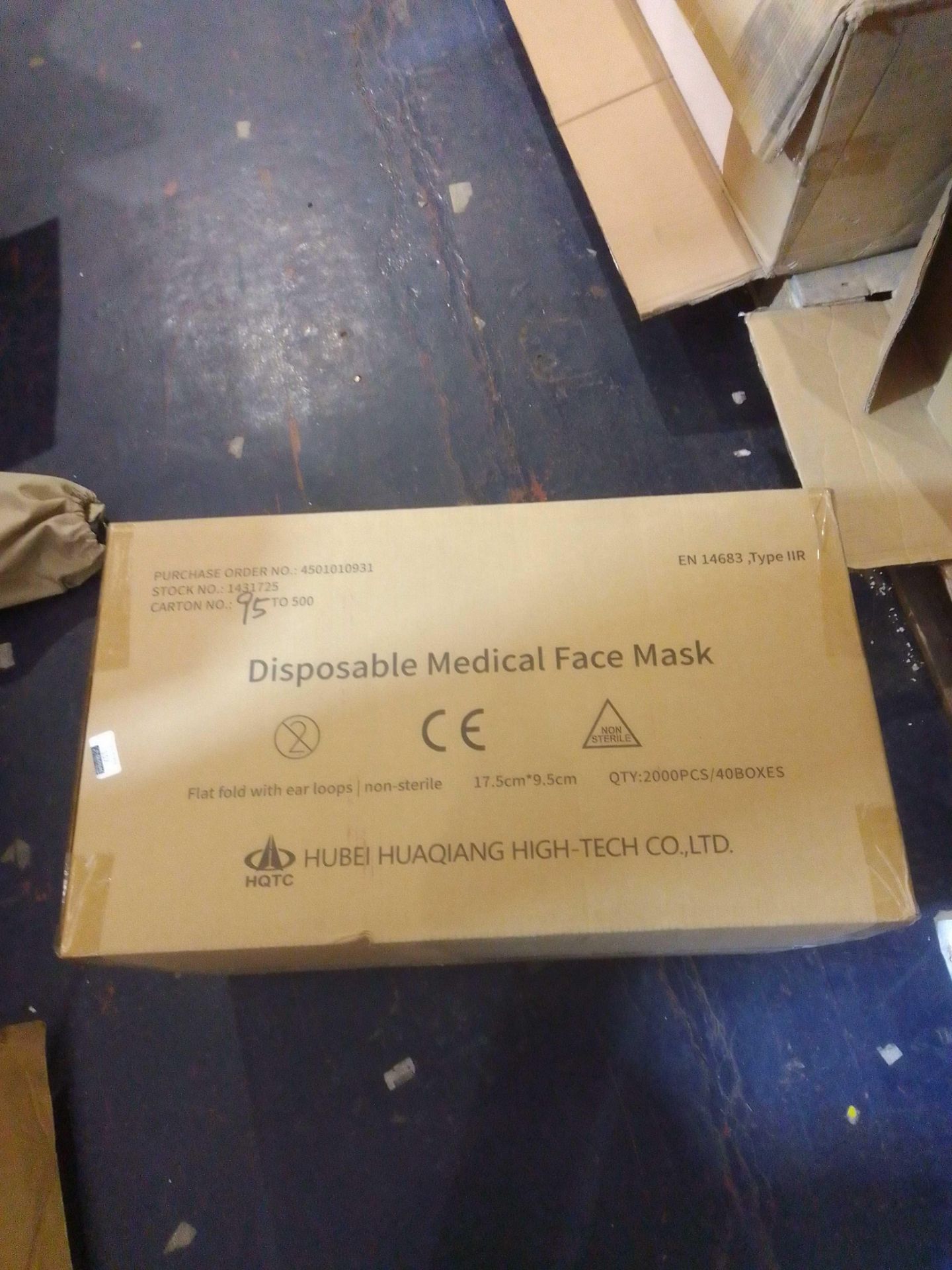 RRP £1200 Lot To Contain X1 Boxed Item Disposable Face Masks - Image 2 of 2