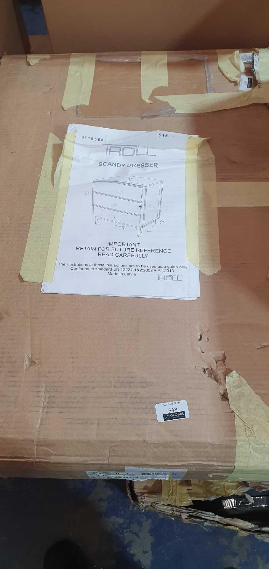 RRP £200 Lot To Contain 1X Boxed Sandy Dresser 3 Draws (Aj)