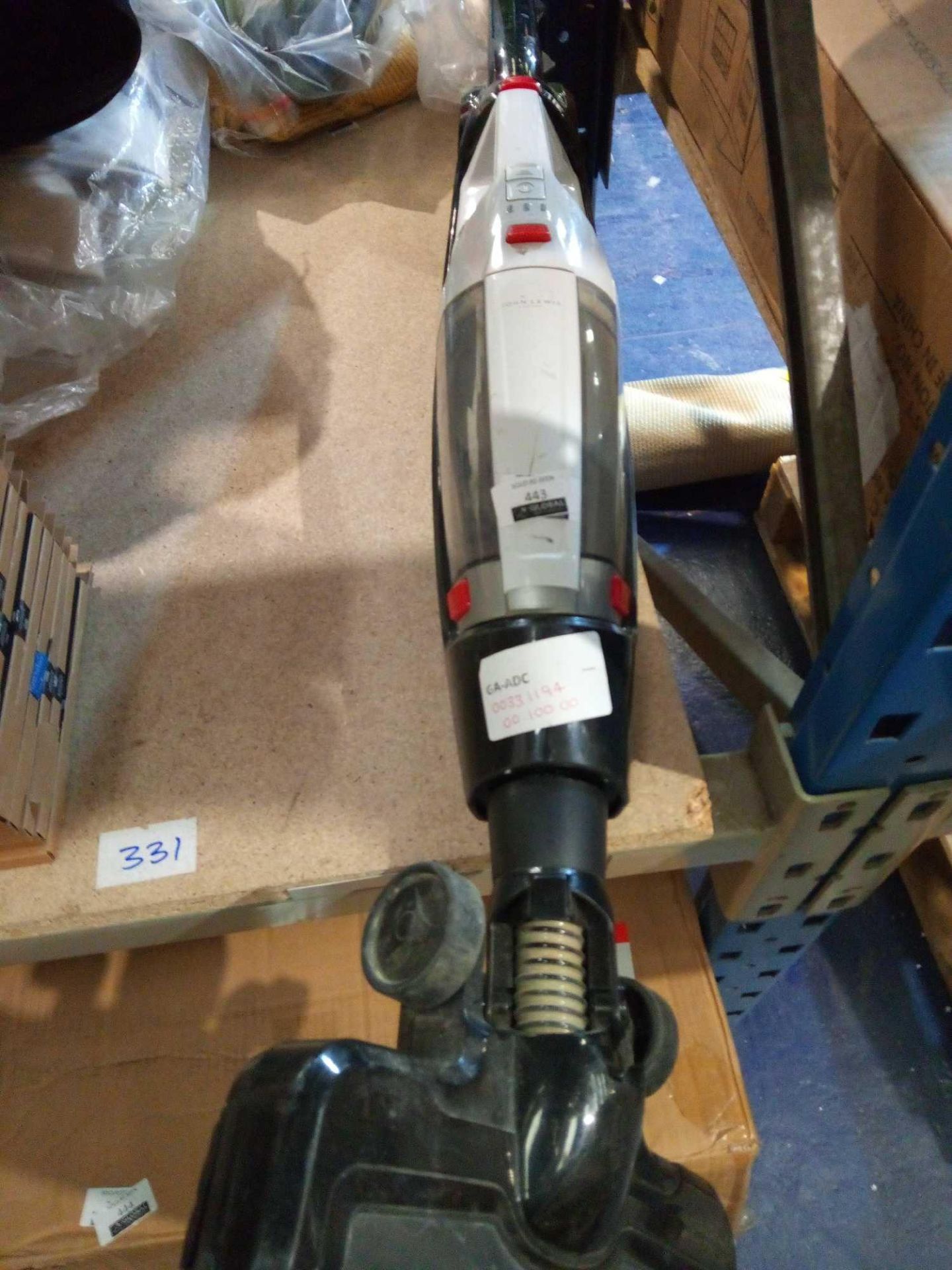 RRP £140 Lot To Contain 1X Unboxed John Lewis 2-In-1 Cordless Vacuum Cleaner (Tr) - Image 2 of 2