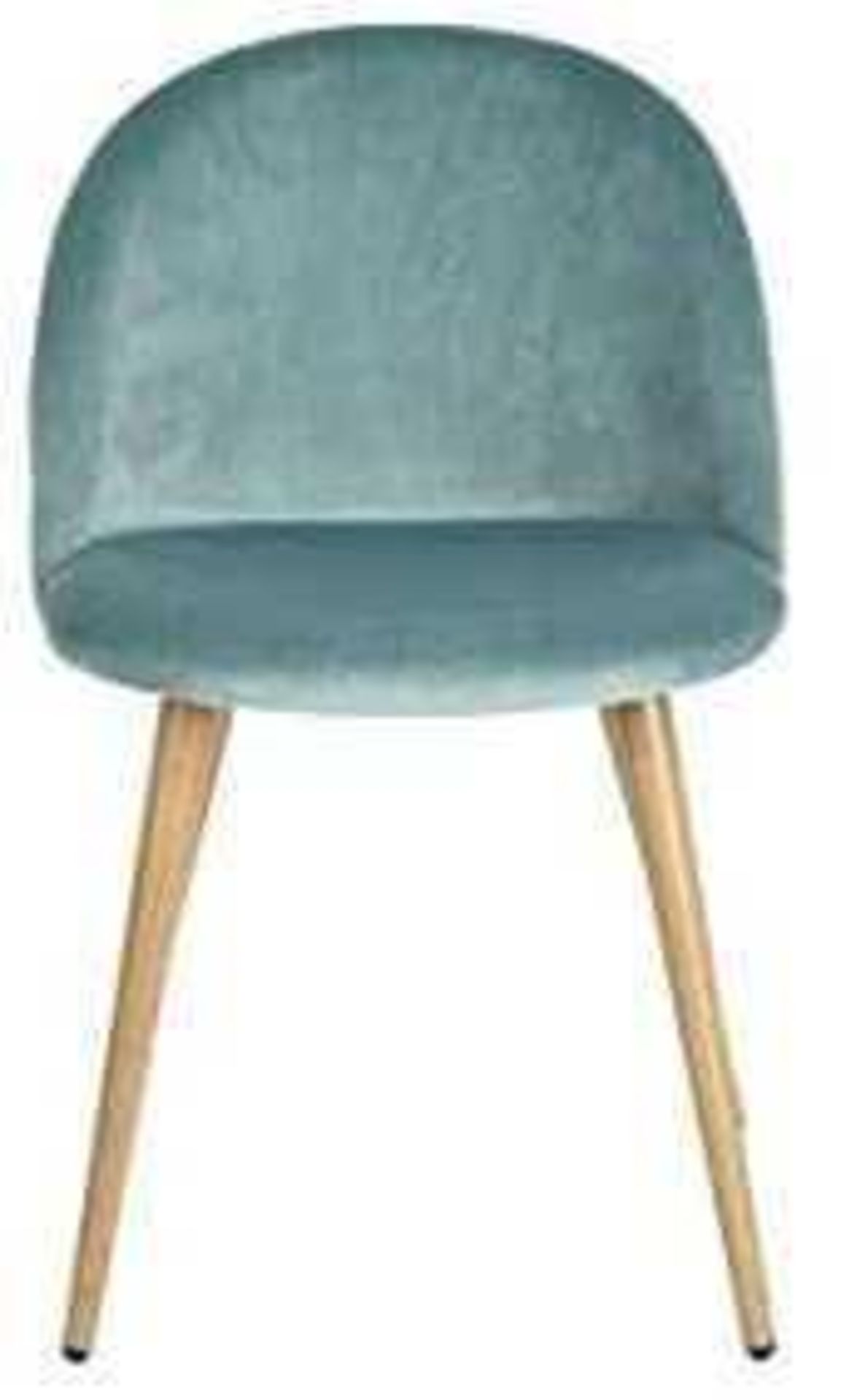 RRP £150 Lot To Contain X1 Boxed Dungorbery Upholstered Dining Chair Zomba Velvet Diamond Kd Steel B