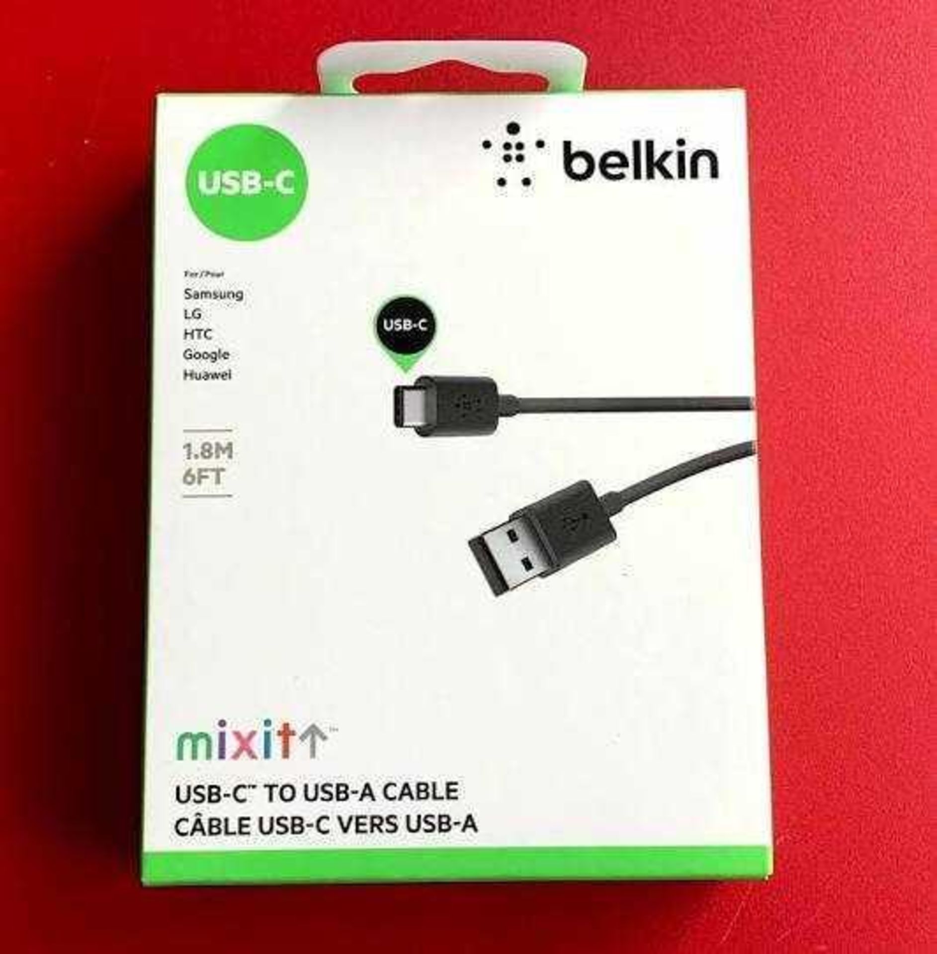 RRP £240 Lot To Contain 16X Belkin Usb-C To Usb - A Charge Cable 1M 3.3 Ft (Aj)