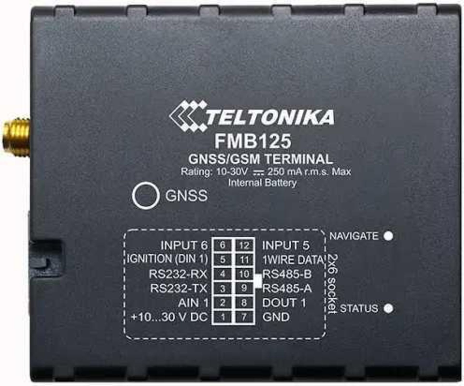 RRP £200 Lot To Contain 2X Boxed Teltonika Fmb125 - Tracker Gsm Gnss/Gsm/Bluetooth (Aj)