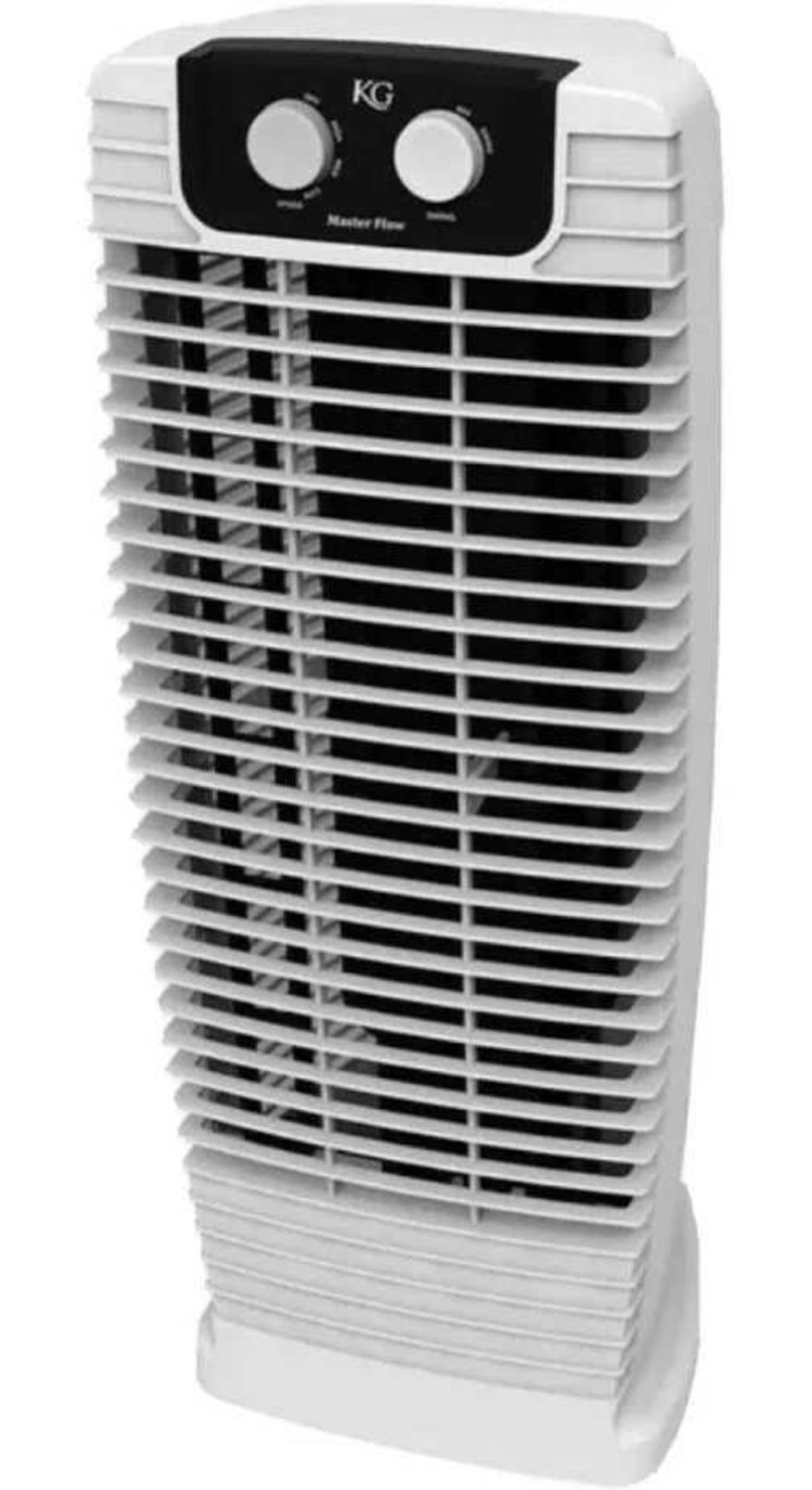 RRP £150 Lot To Contain 1X Boxed Kg Master Flow Tower Fan (Aj)