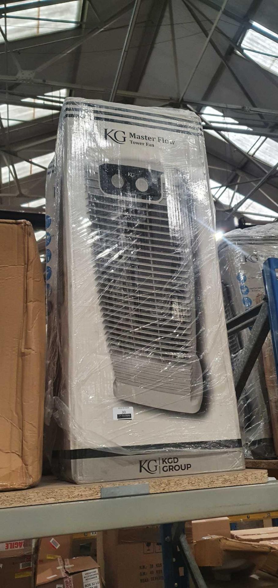 RRP £150 Lot To Contain 1X Boxed Kg Master Flow Tower Fan (Aj) - Image 2 of 2