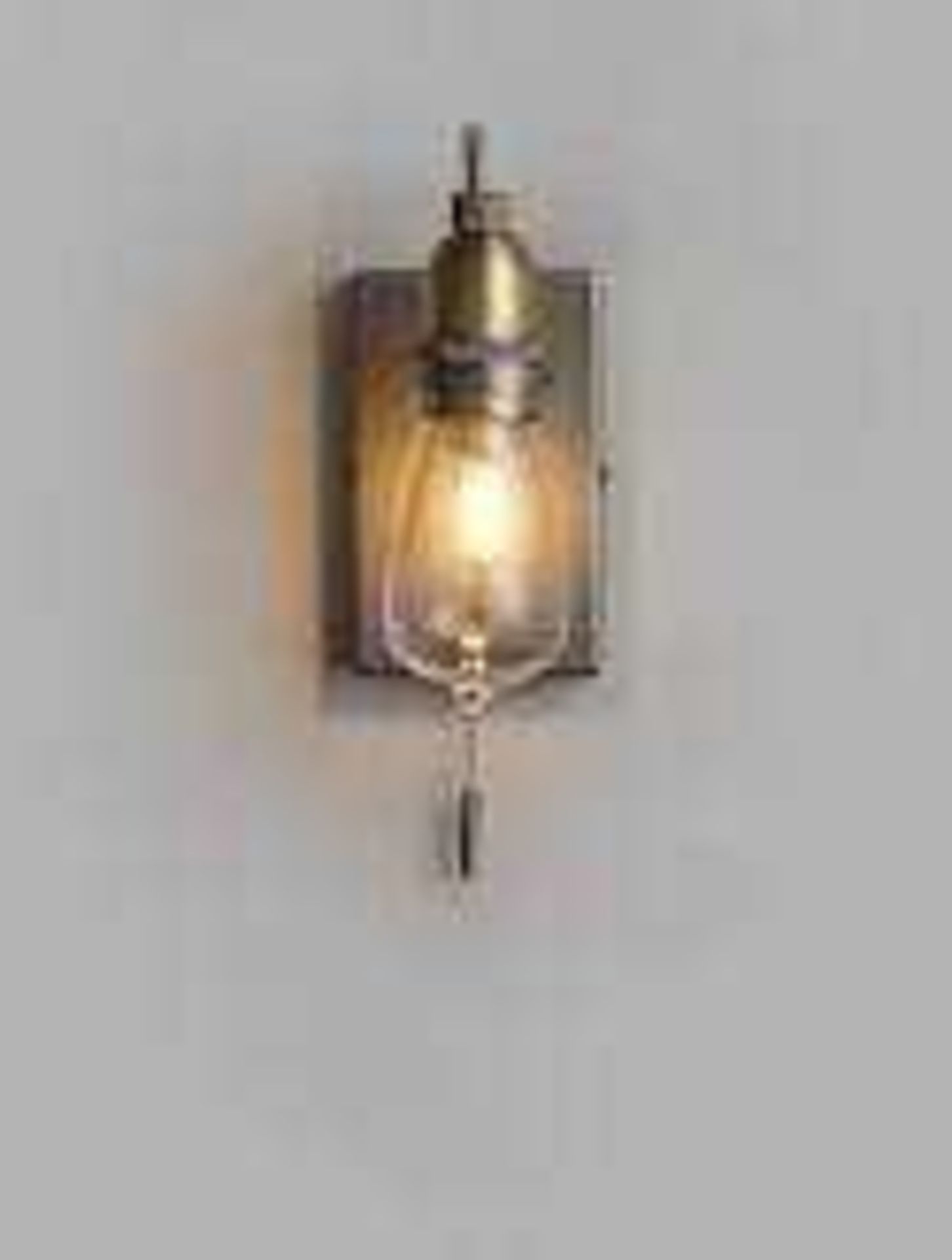 RRP £190 Lot To Contain 2X Boxed Items 1X John Lewis & Partners Bistro Bulb Wall Light, Antique Bras