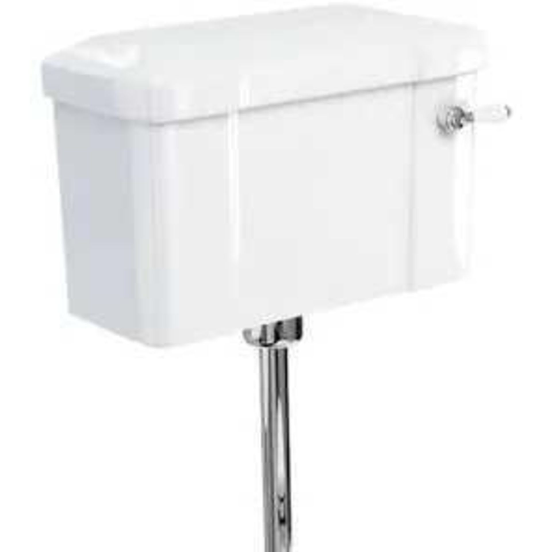 RRP £280 Lot To Contain 1X Boxed Low Level Wc White Ceramic Cistern Lever Flush (Aj)