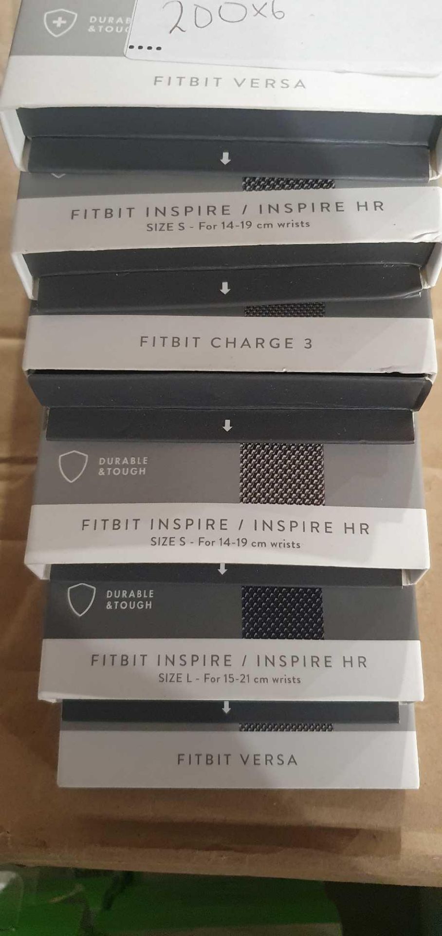 RRP £200 Lot To Contain 6X Boxed Fitbit Versa Straps For Smart Watches (Aj)