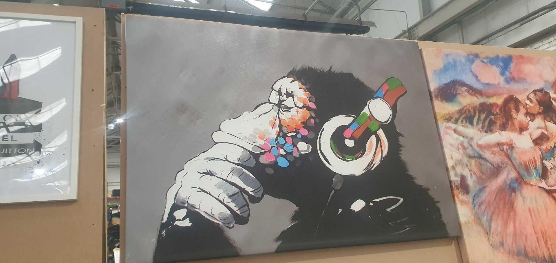 RRP £180 Lot To Contain 1X Dj Monkey Canvas Print (Aj) - Image 2 of 2