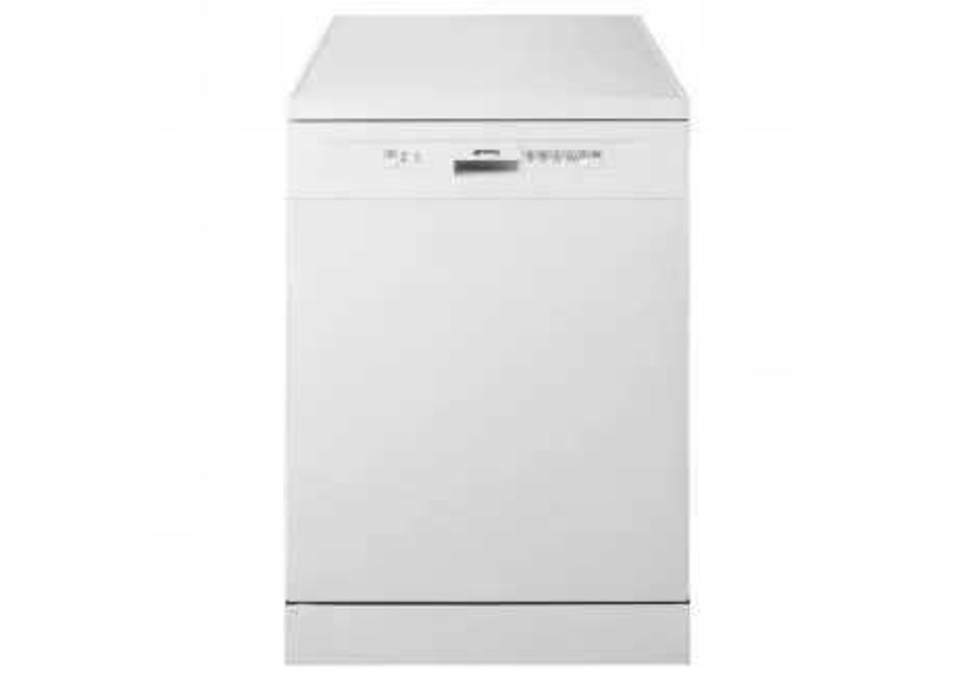 RRP £300 Lot To Contain 1X Smeg Df13E2Wh Freestanding Dishwasher White (Aj)