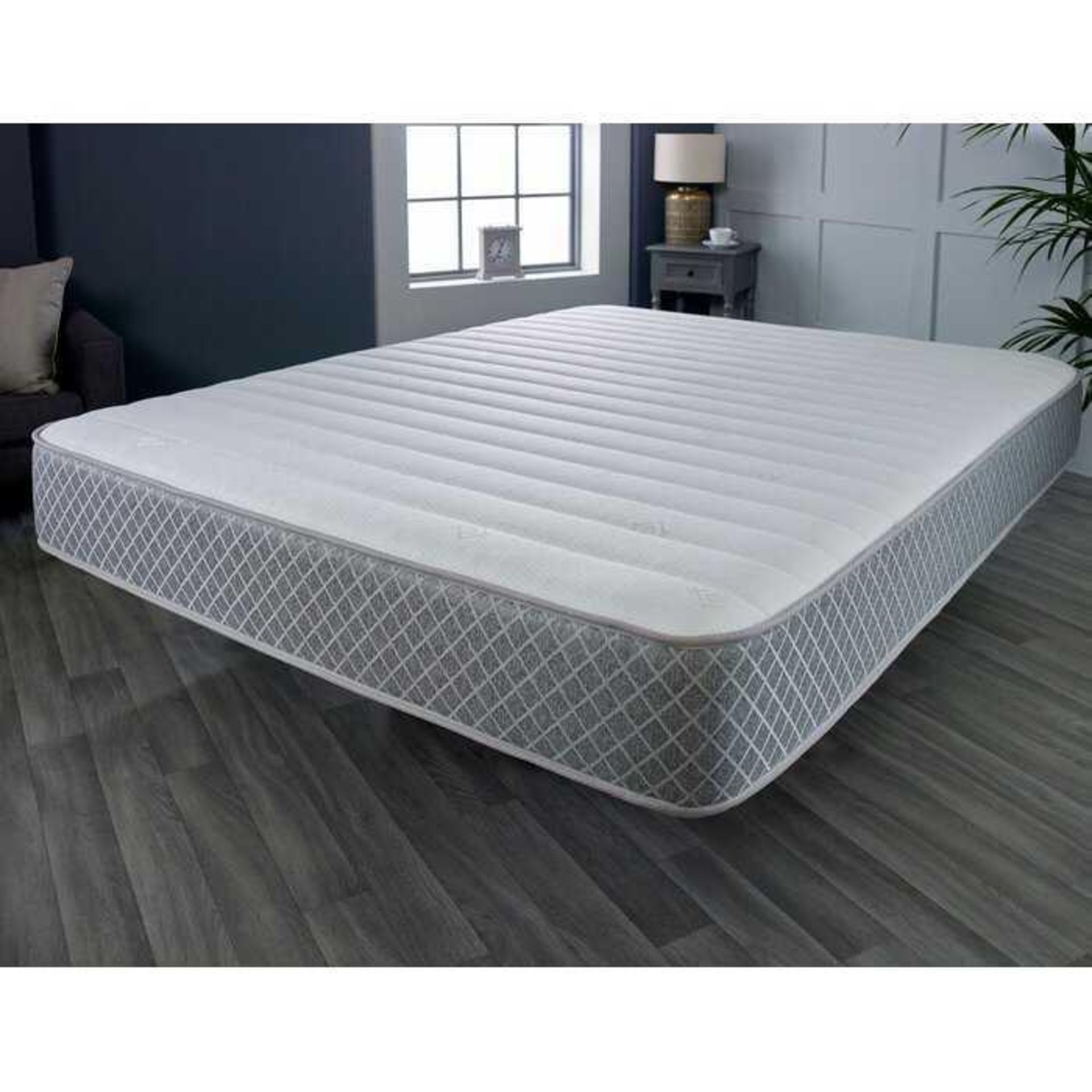 RRP £110 Lot To Contain 1X Boxed Sueo Deep Hybrid Memory Sprung Foam Quilted Mattress (Tr)
