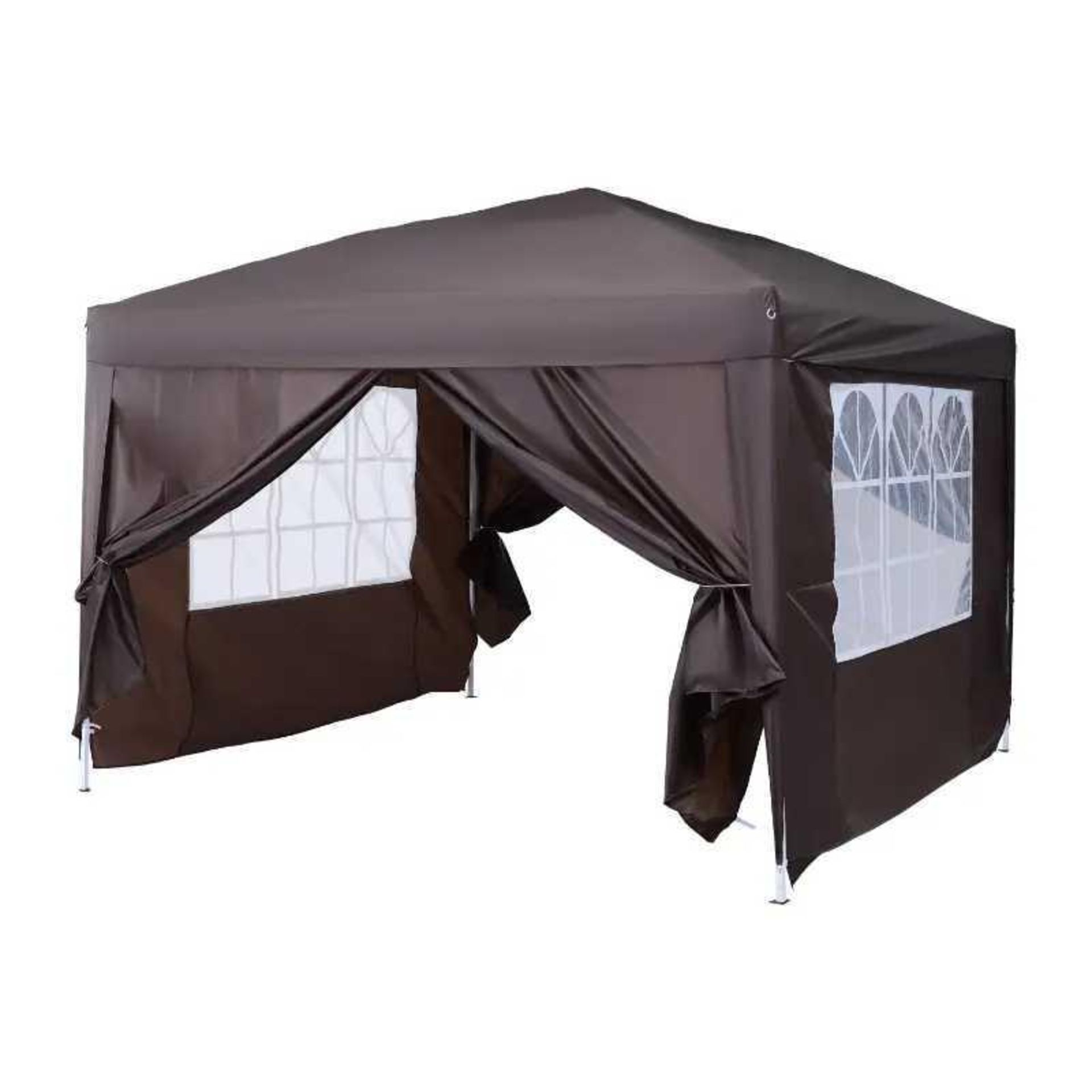 RRP £120 Lot To Contain RRP £120 Lot To Contain X1 Boxed 3X3 Joint Gazebo With Sides