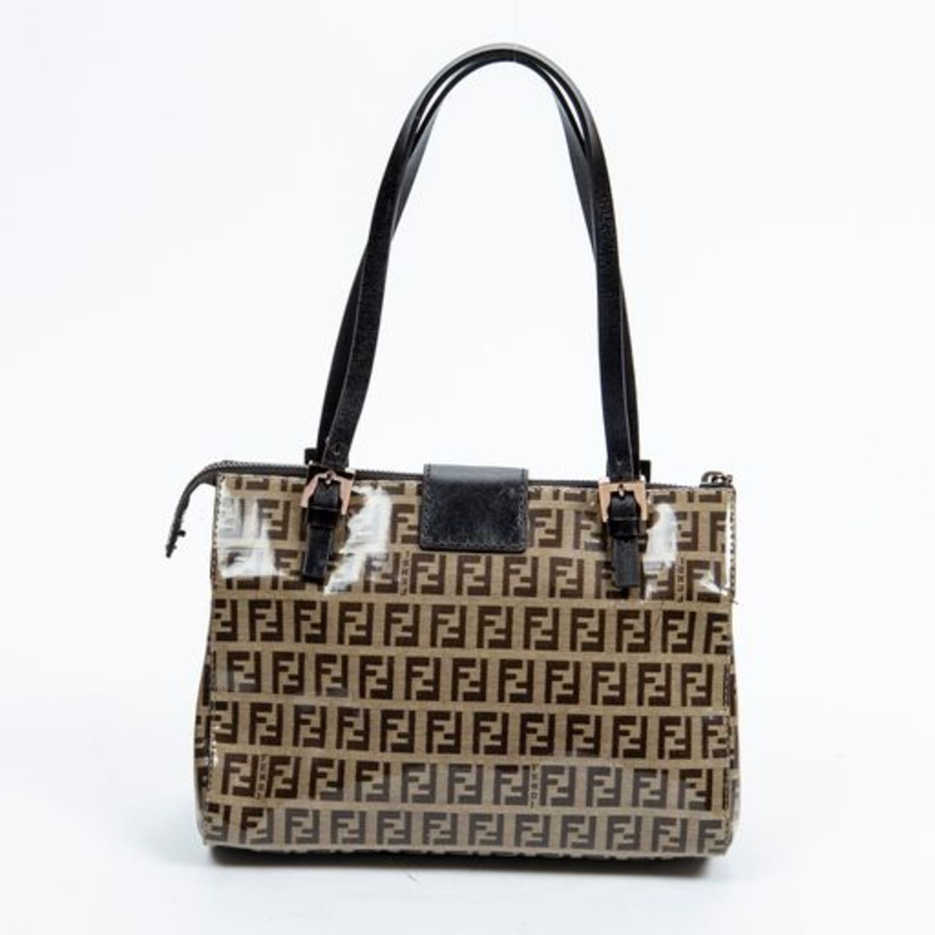 RRP £1,020.00 Lot To Contain 1 Fendi Coated Canvas Small Tote Shoulder Bag In Brown - 23*17*9cm - - Image 3 of 4