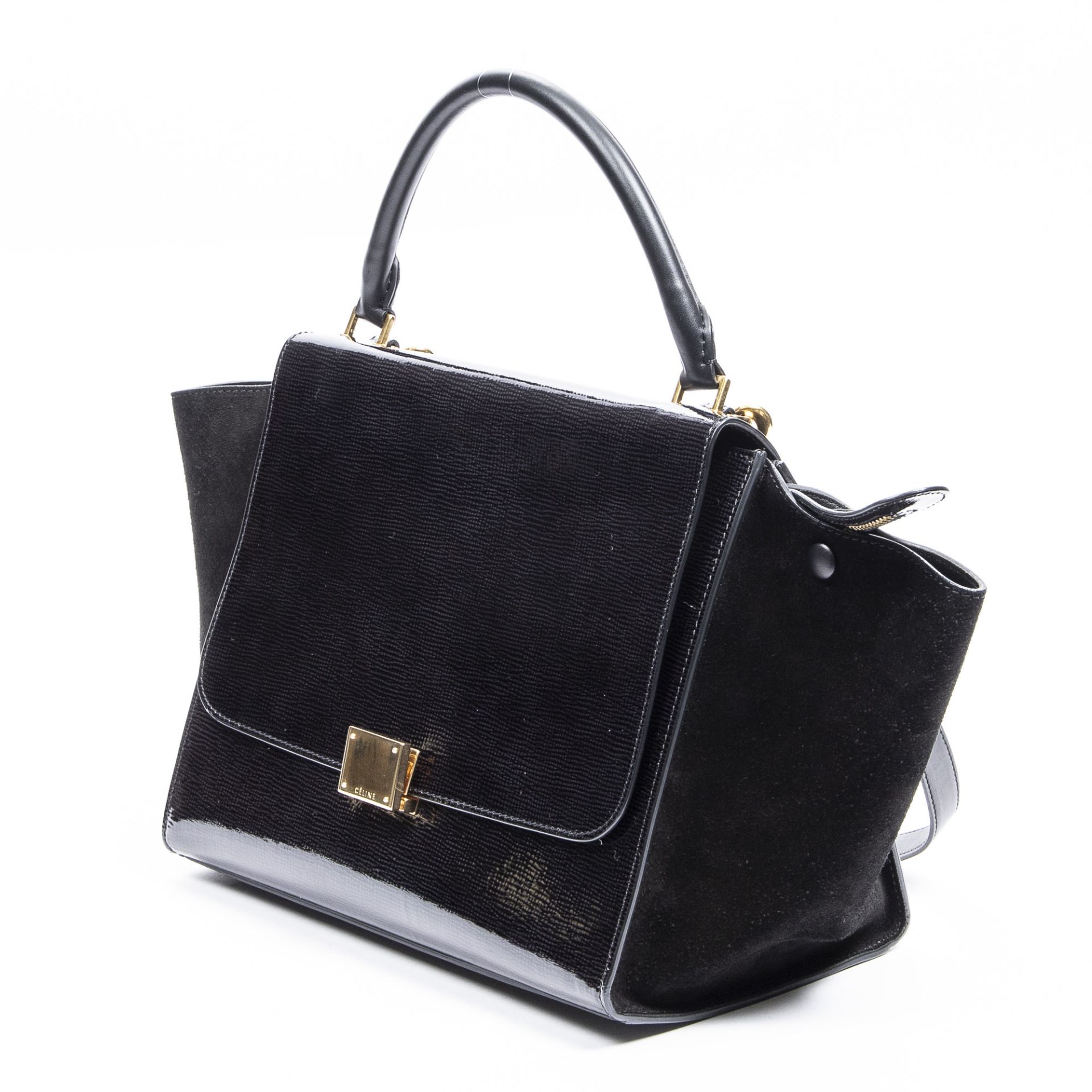 RRP £1,250.00 Lot To Contain 1 Celine Calf Leather Trapeze Shoulder Bag In Black - 30*22*17cm - - Image 2 of 4