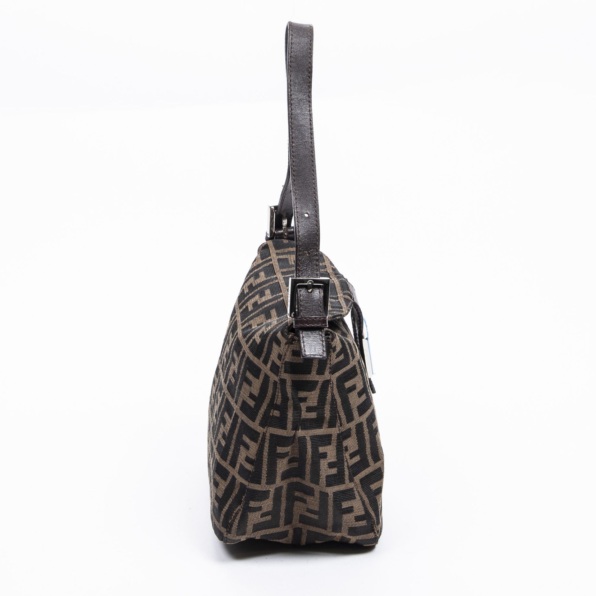 RRP £1350 Fendi Small Fold Over Tote Handbag Black/Tobacco - AAS6447 - Grade A - (Bags Are Not On - Image 4 of 4