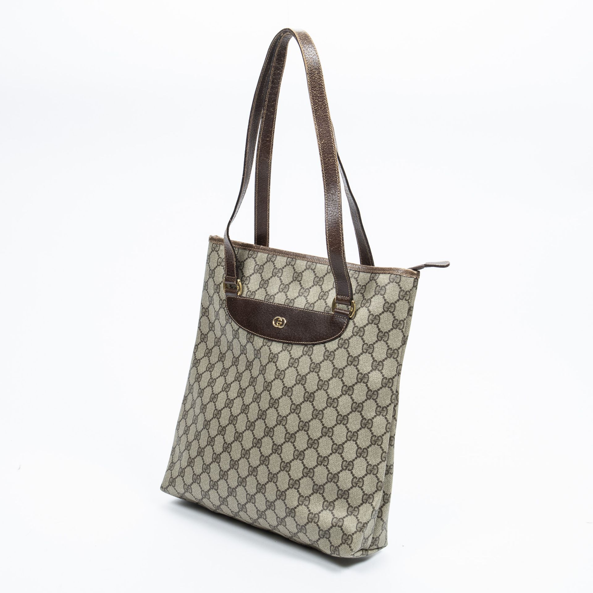 RRP £1,025.00 Lot To Contain 1 Gucci Coated Canvas Vintage Tall Shoulder Tote Shoulder Bag In - Image 2 of 4