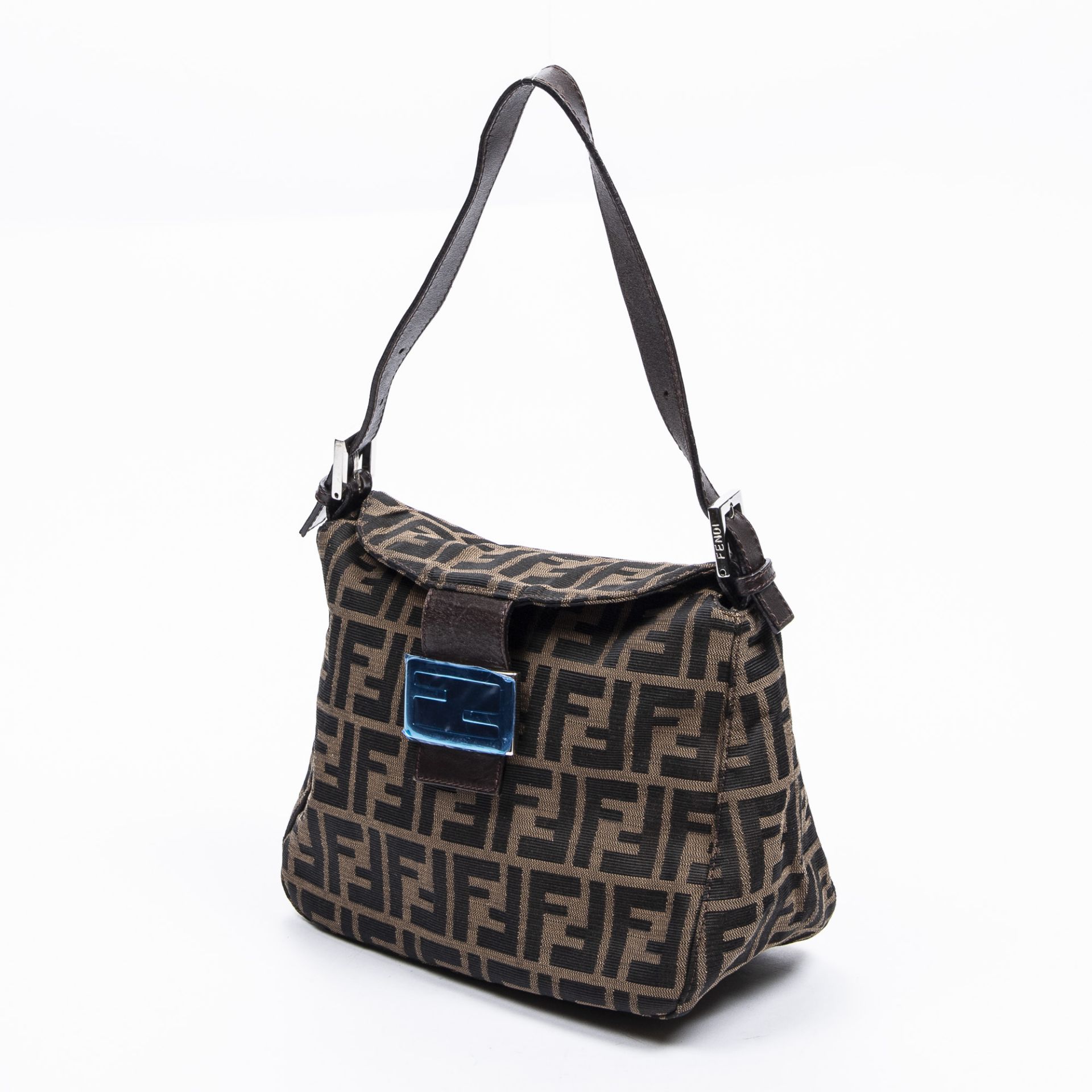 RRP £1350 Fendi Small Fold Over Tote Handbag Black/Tobacco - AAS6447 - Grade A - (Bags Are Not On - Image 2 of 4