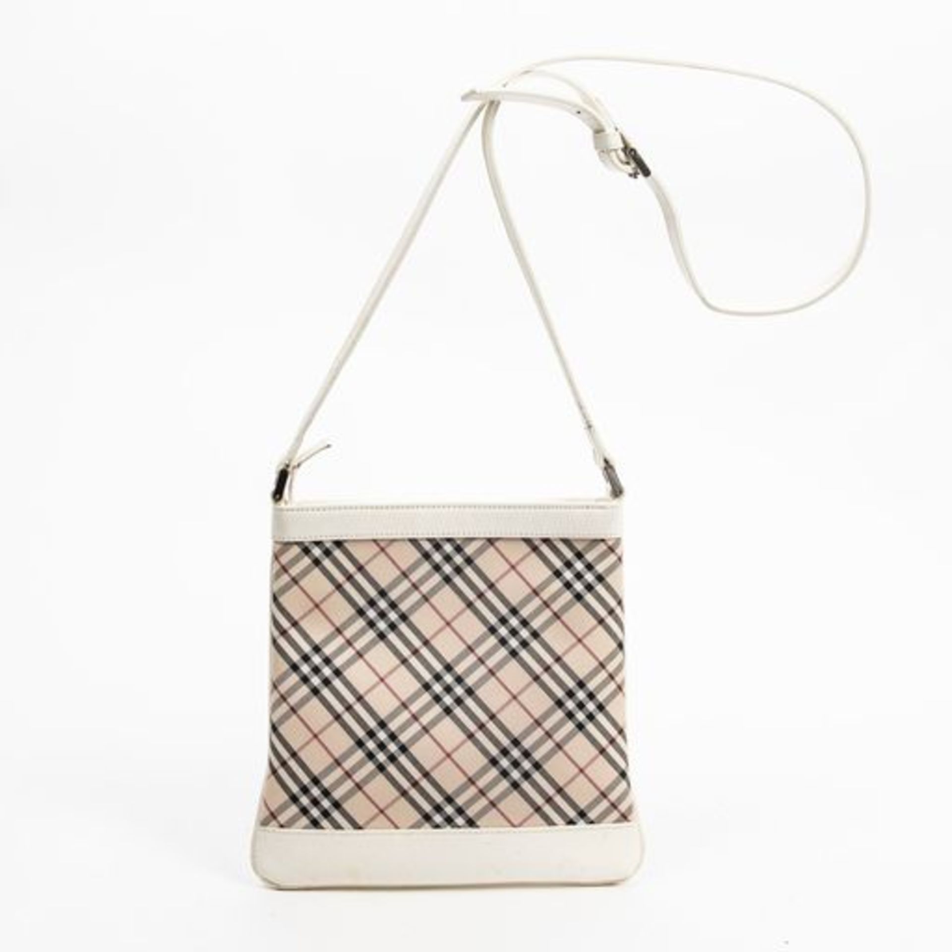 RRP £475.00 Lot To Contain 1 Burberry Canvas Front Pocket Small Crossbody Shoulder Bag In Beige/ - Image 3 of 4
