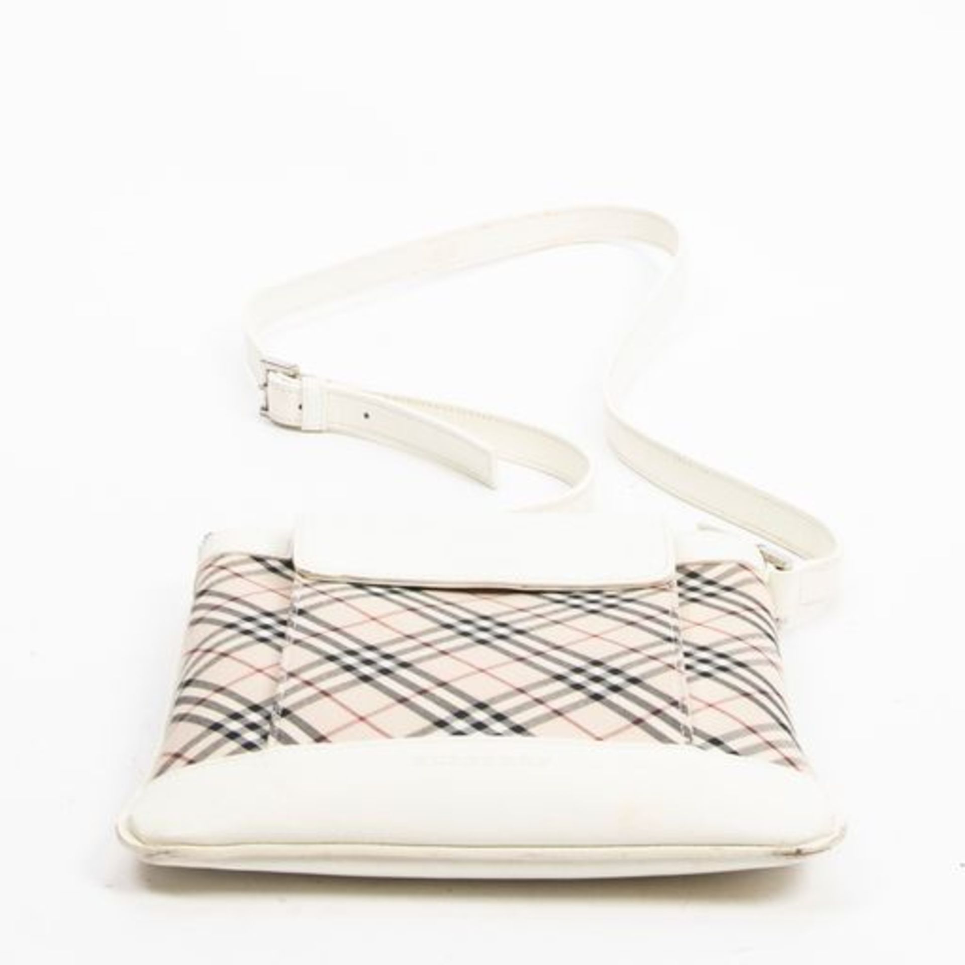 RRP £475.00 Lot To Contain 1 Burberry Canvas Front Pocket Small Crossbody Shoulder Bag In Beige/ - Image 4 of 4