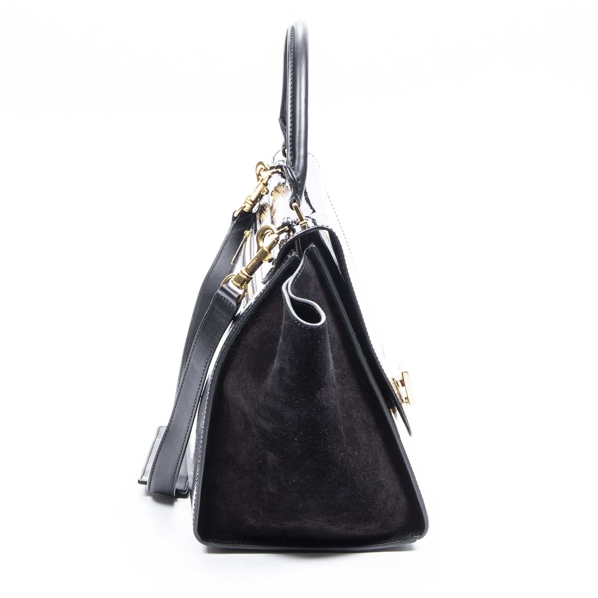 RRP £1,250.00 Lot To Contain 1 Celine Calf Leather Trapeze Shoulder Bag In Black - 30*22*17cm - - Image 4 of 4