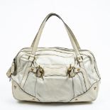 RRP £925.00 Lot To Contain 1 Gucci Calf Leather Jockey Boston Bag Shoulder Bag In Ivory - 38*27*14cm