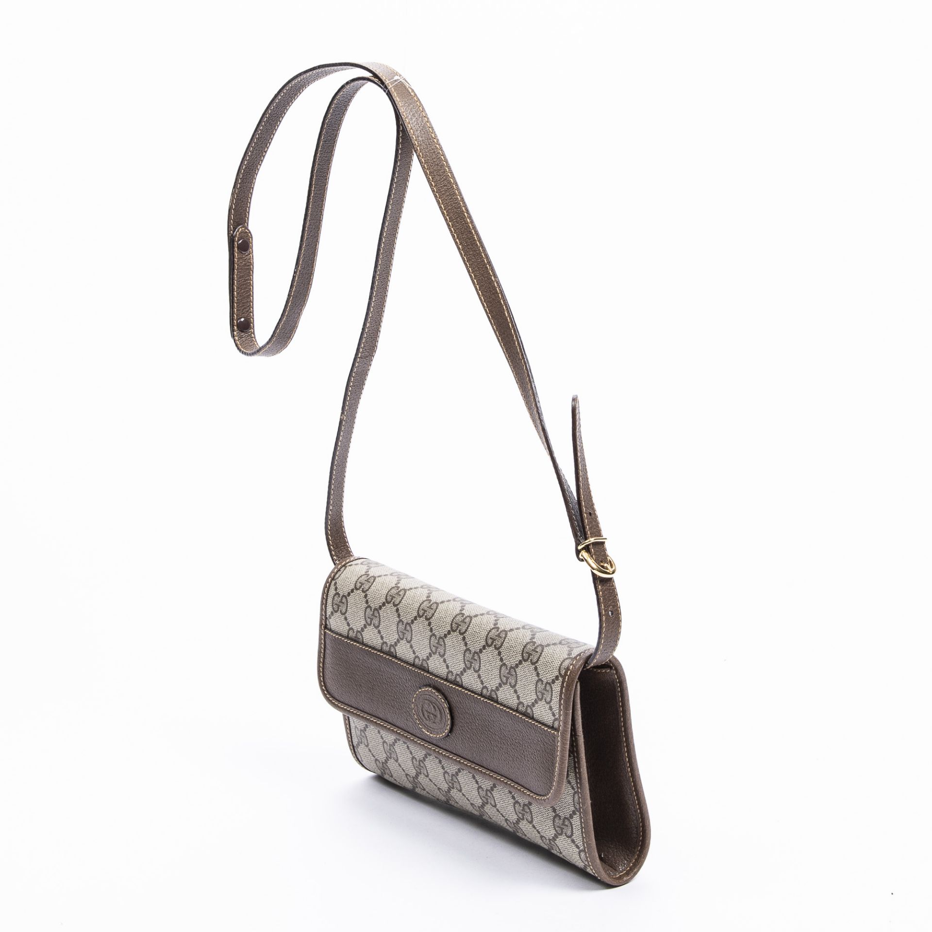 RRP £1,070.00 Lot To Contain 1 Gucci Coated Canvas Small Flap Crossbody Shoulder Bag In Beige/ - Image 2 of 4