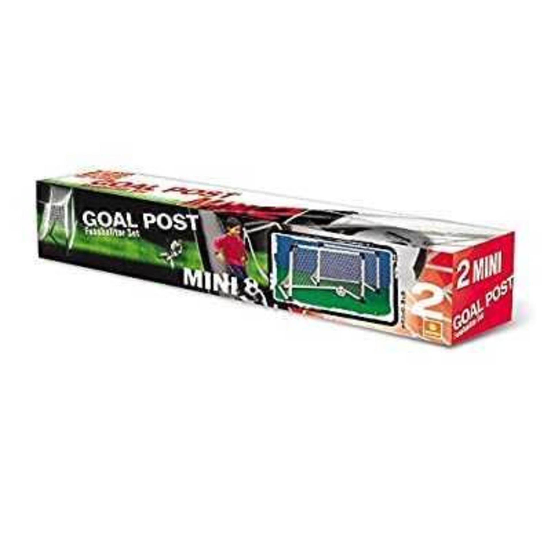 RRP £110 Lot To Contain 3X Mondo Set Mini Goals Plus Ball (2 Pieces) (Aj)