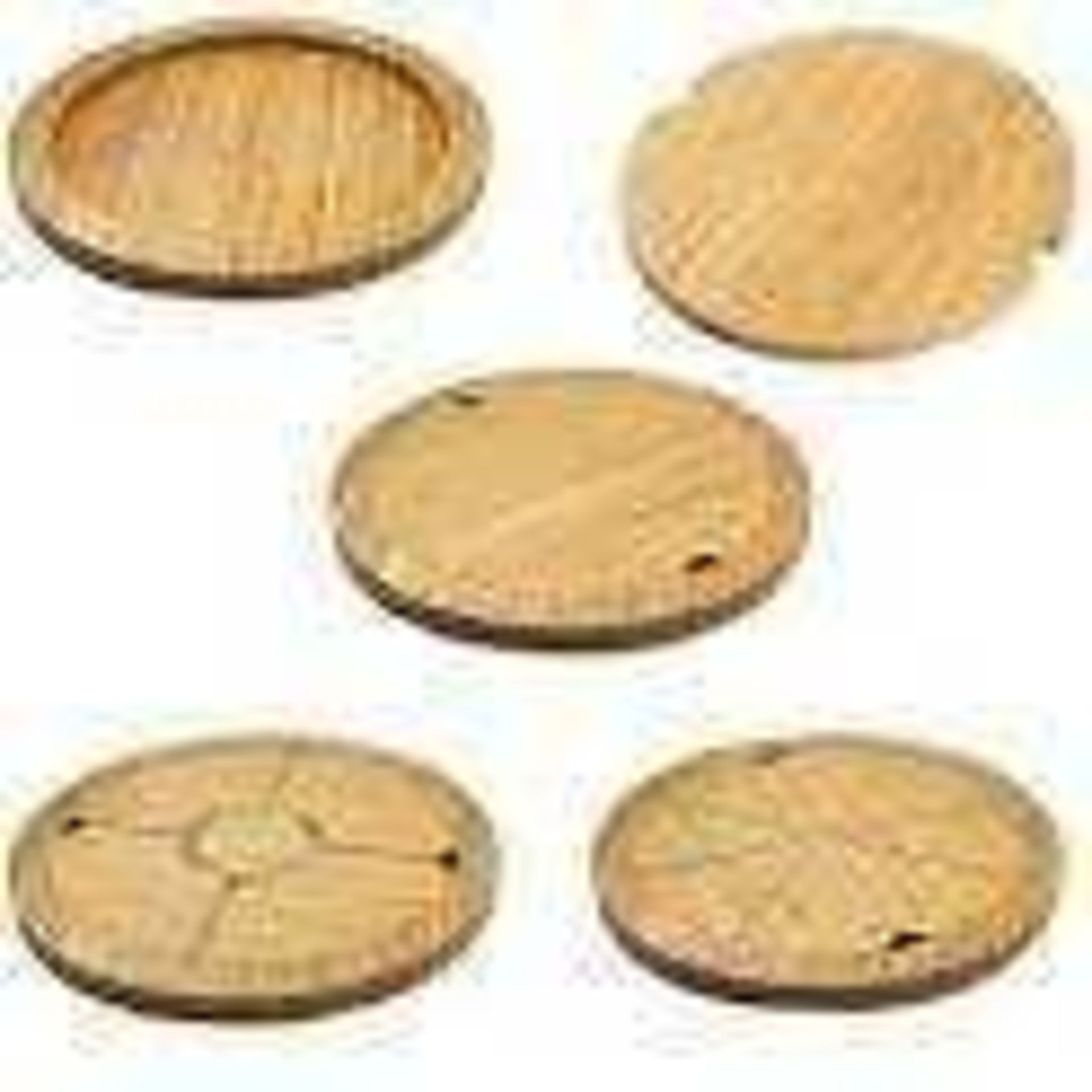 RRP £120 Lot To Contain 2X Boxed Sealed 5-In-1 Deluxe Bamboo Multi-Board Set, Round (Aj)