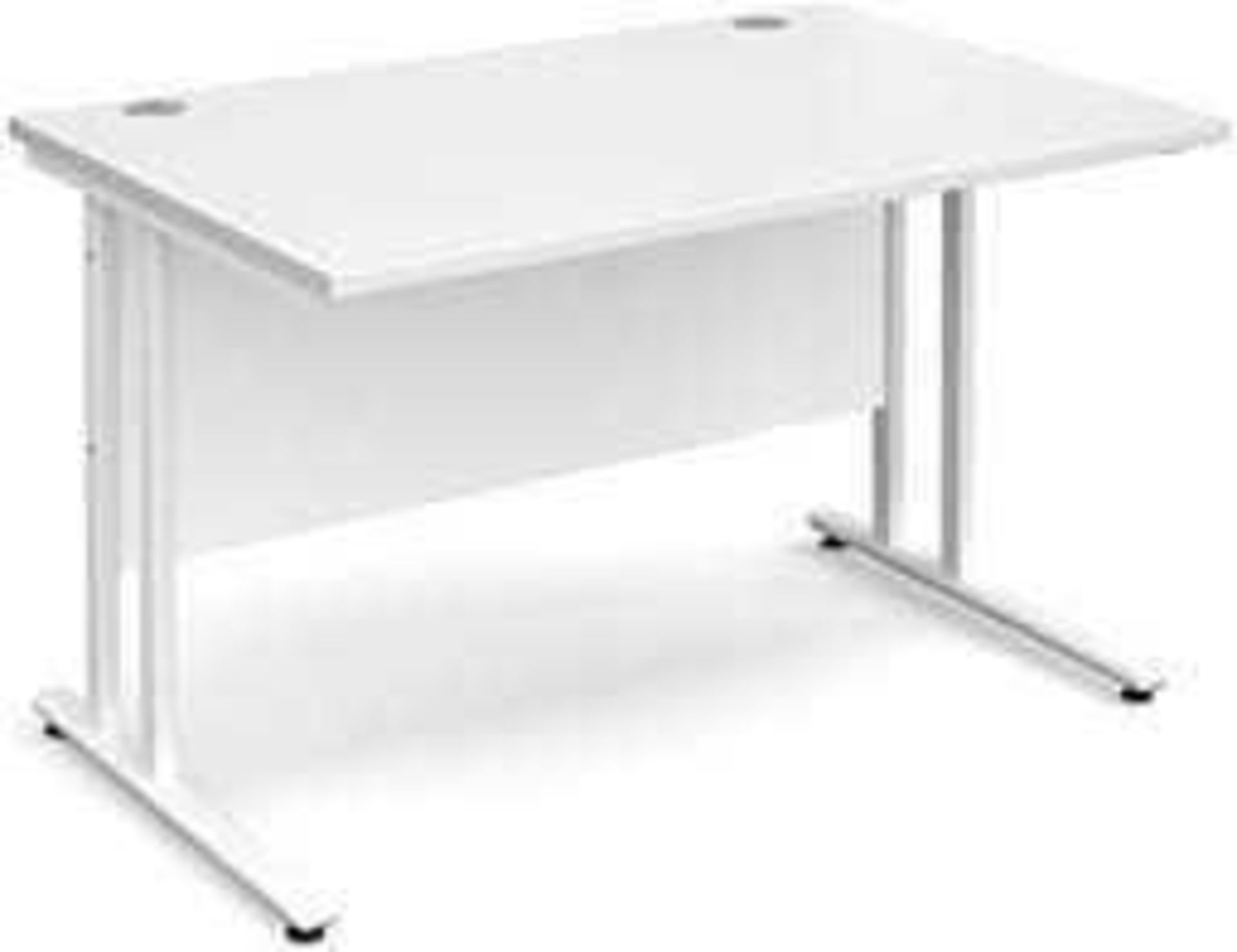 RRP £120 Lot To Contain 1X Boxed Office Hippo Professional Cantilever Office Desk, 1200 Modesty Pane