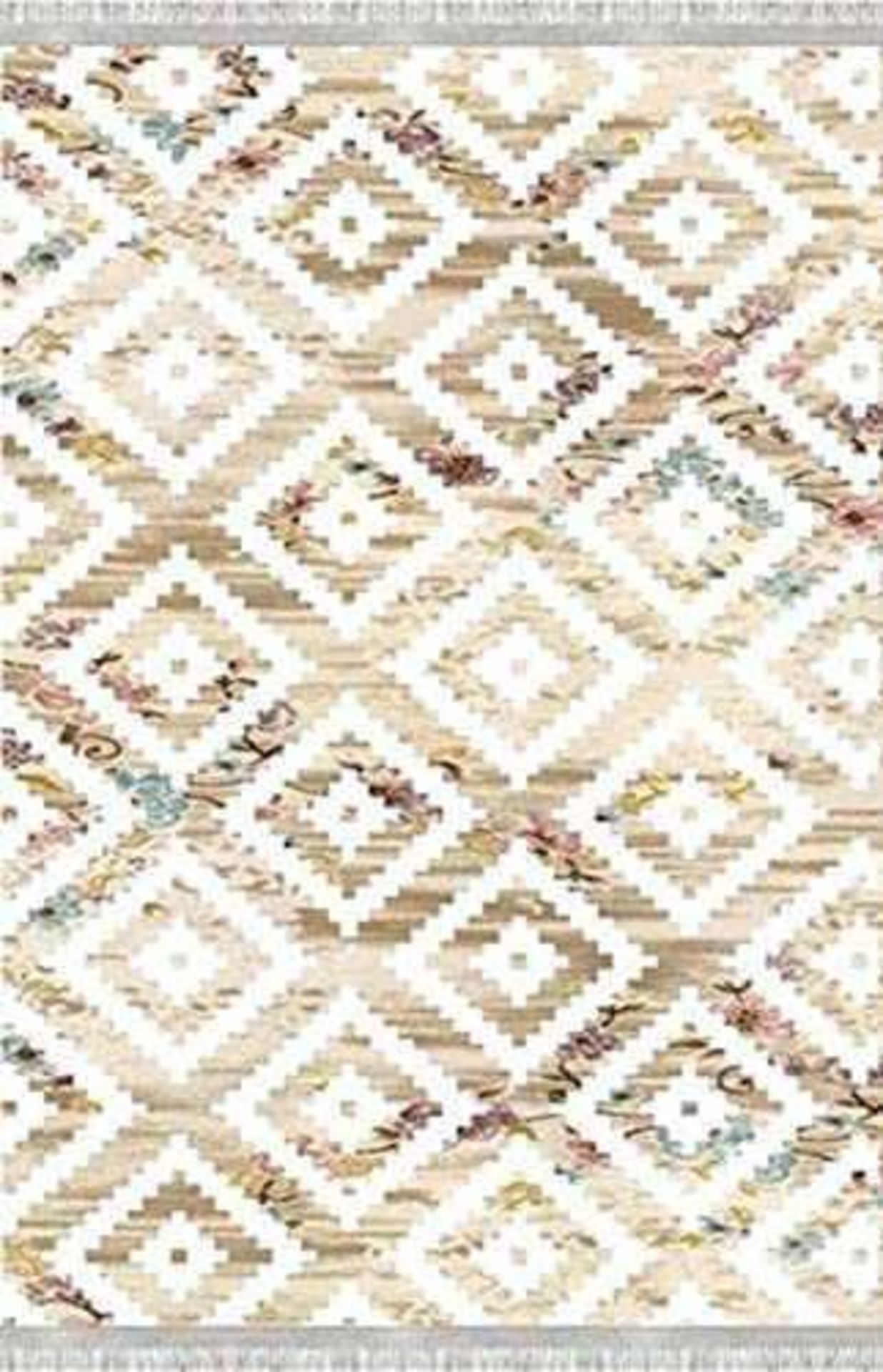 RRP £210 Lot To Contain 7X Rolled Bagged Sealed Bonamaison Digitally Printed Carpet, Multicolour (Aj