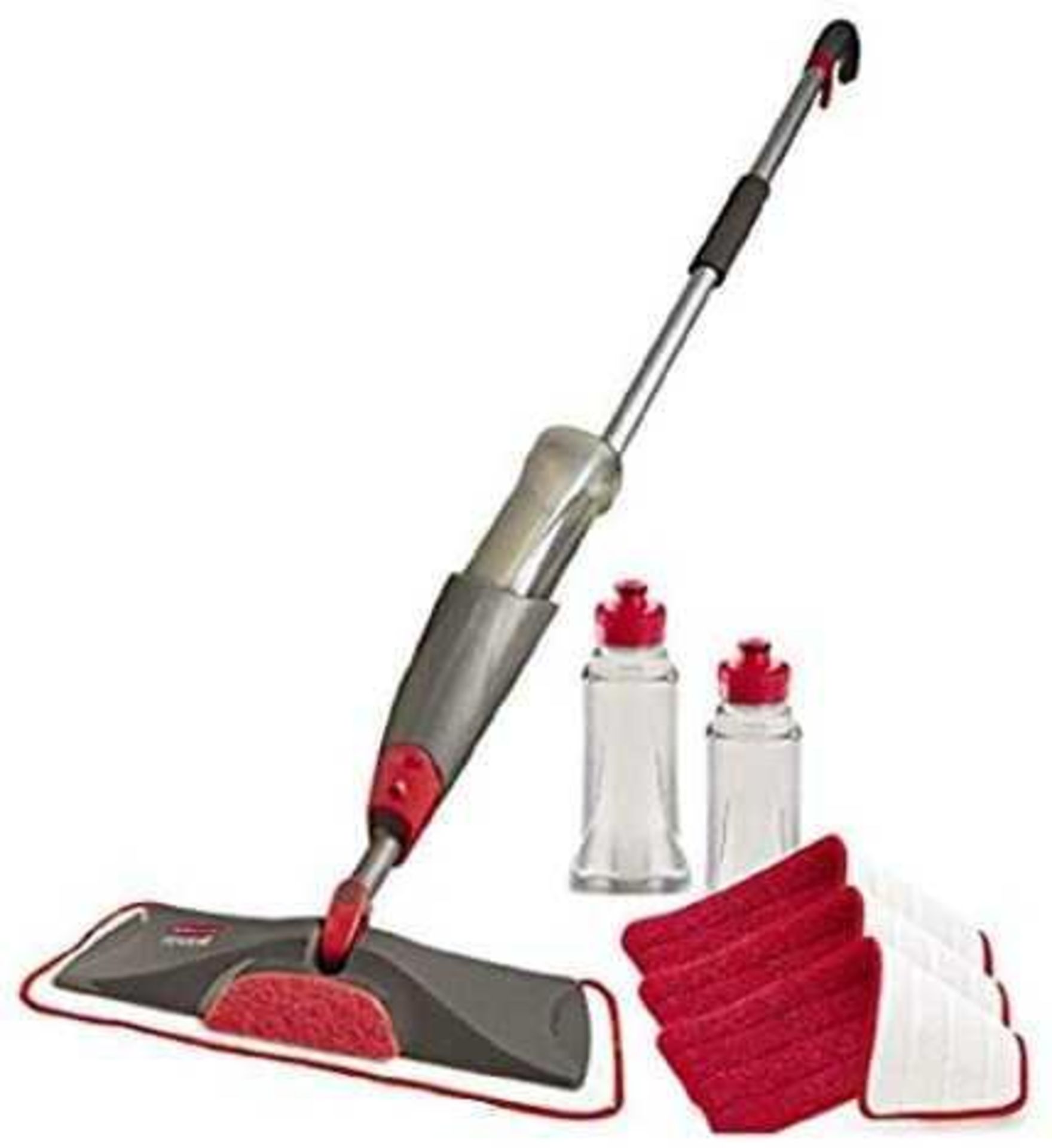 RRP £180 Lot To Contain 4X Boxed Sealed Rubbermaid Reveal Spray Microfiber Floor Mop Cleaning Kit Fo