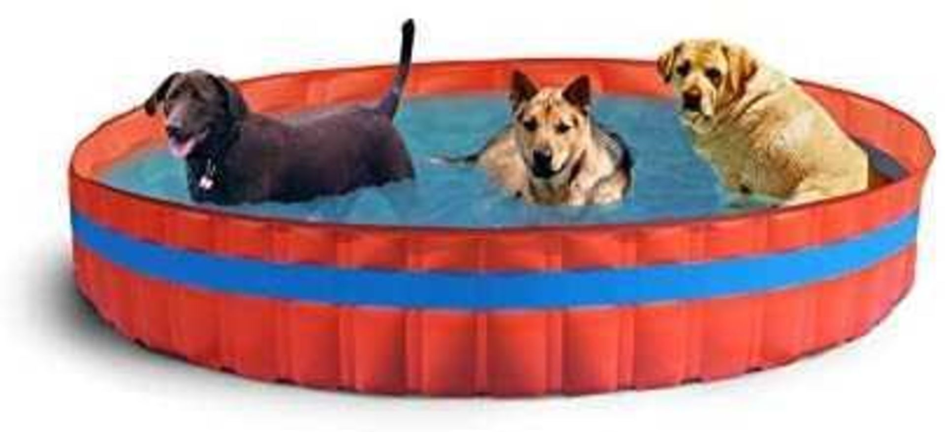 RRP £110 Lot To Contain 1X Box Containing New Plast 3100 Dog Swimming Pool For Dogs Diameter (Aj)